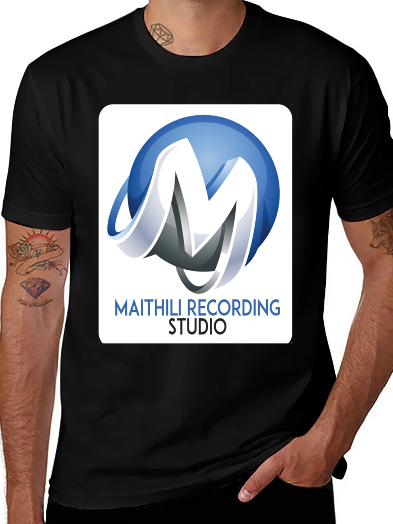 Variant 27 of Maithili Recording Studio T-Shirt - Black