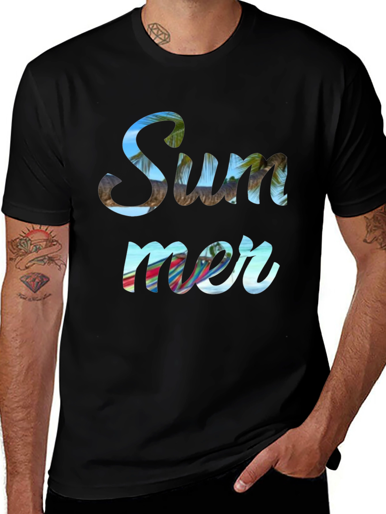 Variant 28 of Summer Graphic Tee - Beach Vibes T-Shirt