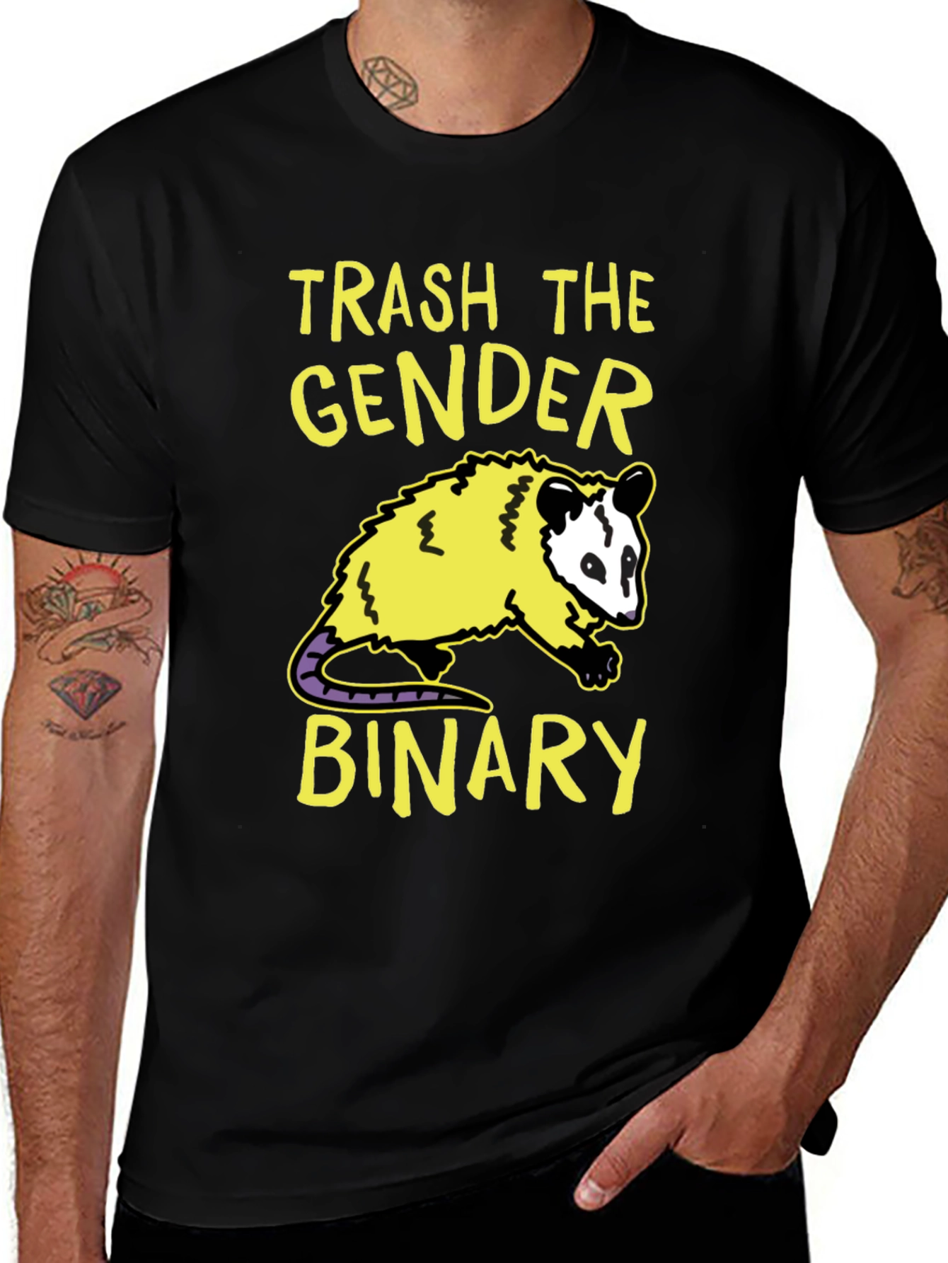 Variant 5 of Trash the Gender Binary T-Shirt
