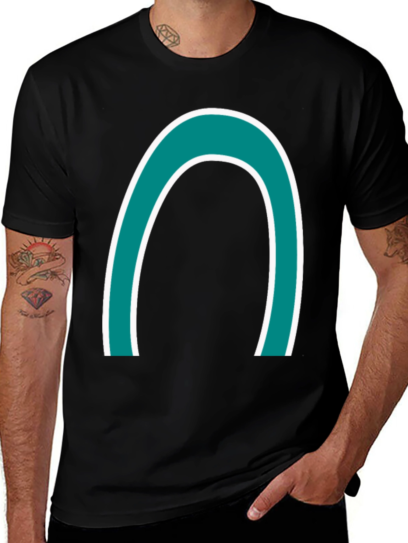 Variant 27 of Bold Arch Graphic Tee - Casual Style