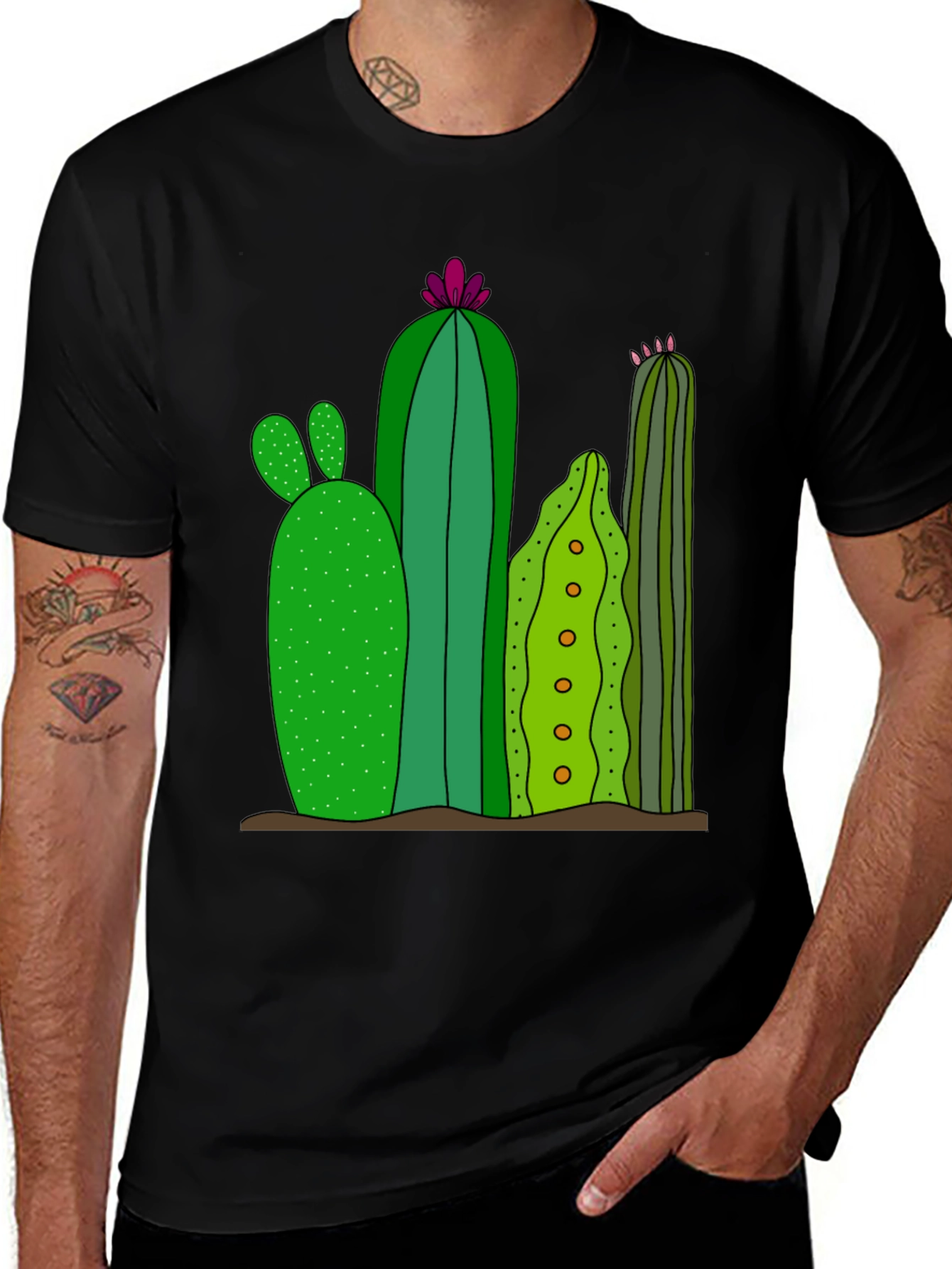 Variant 3 of Cactus Graphic Print T-Shirt