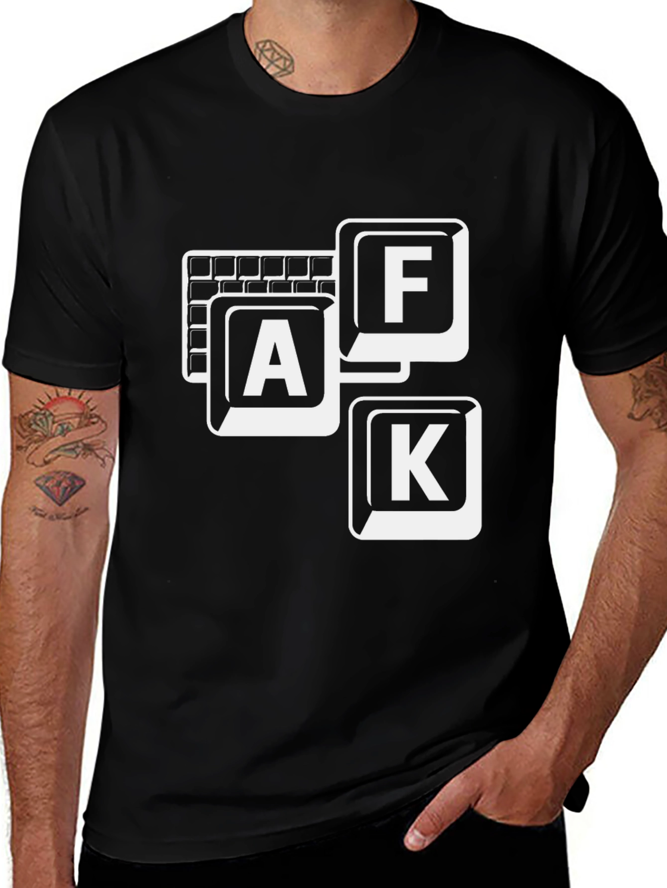 Variant 26 of AFK Keyboard T-Shirt - Gamer Style