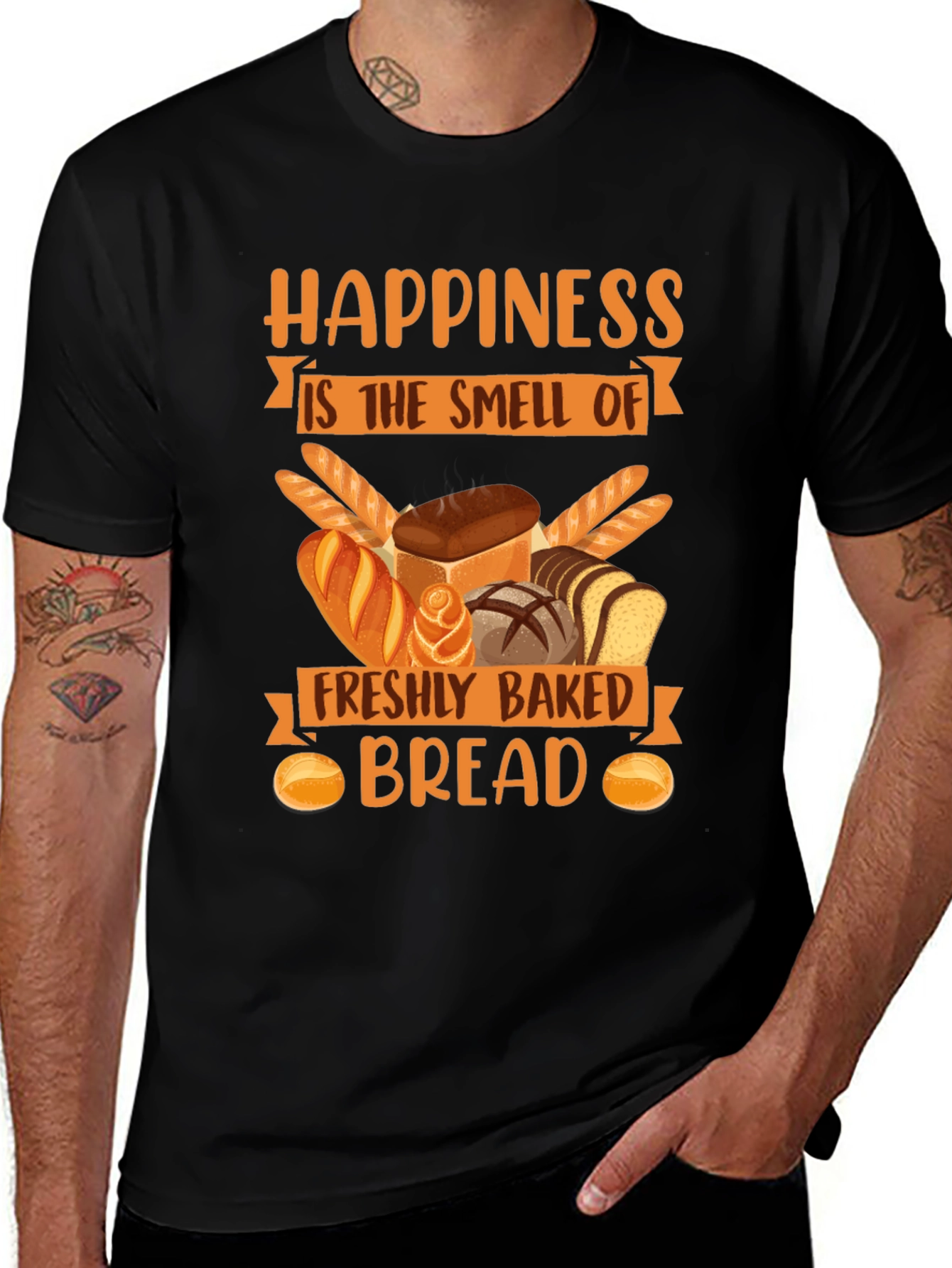 Variant 27 of Happiness is Bread T-Shirt