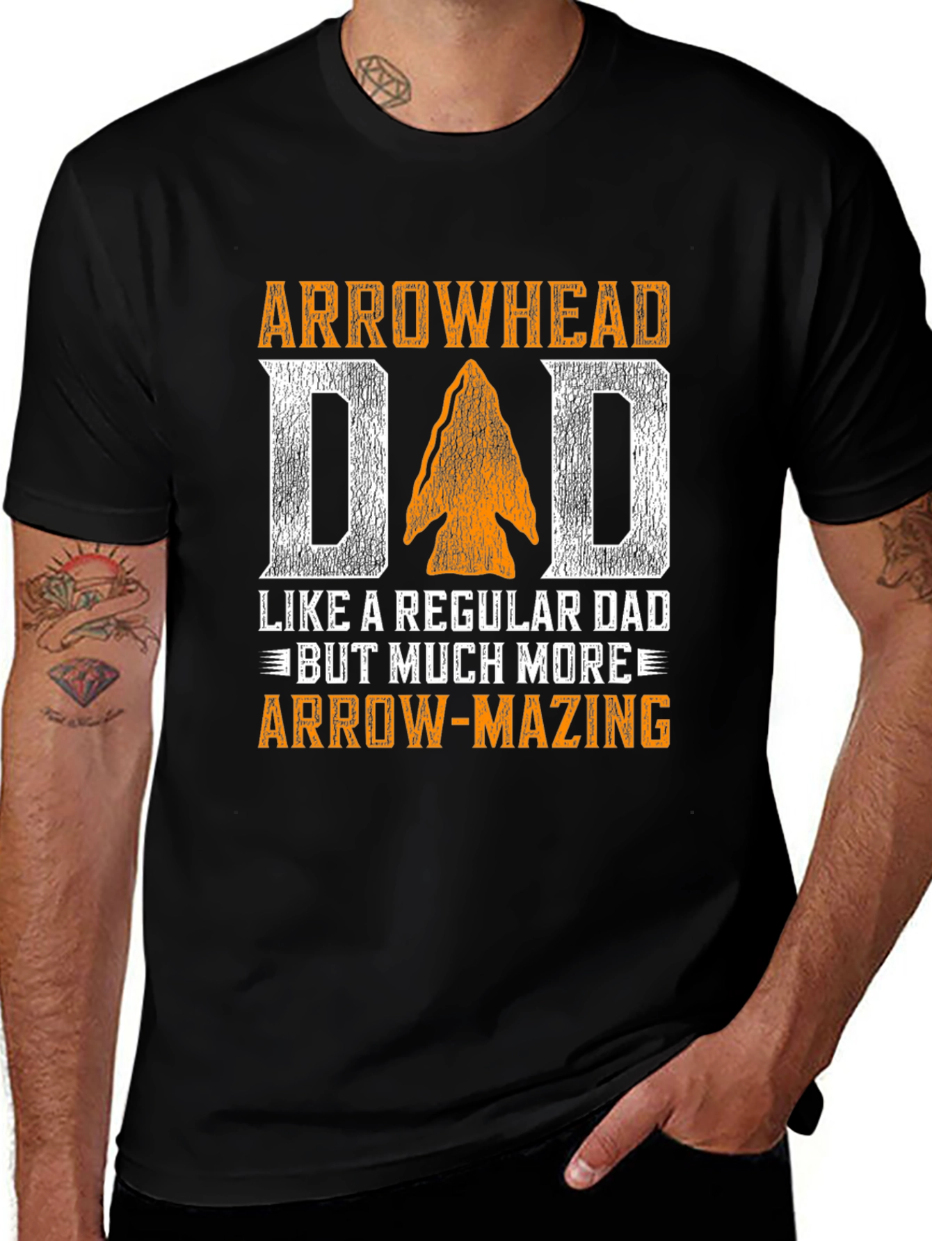 Variant 14 of Arrowhead Dad T-Shirt: Arrow-Mazing Father's Day Gift