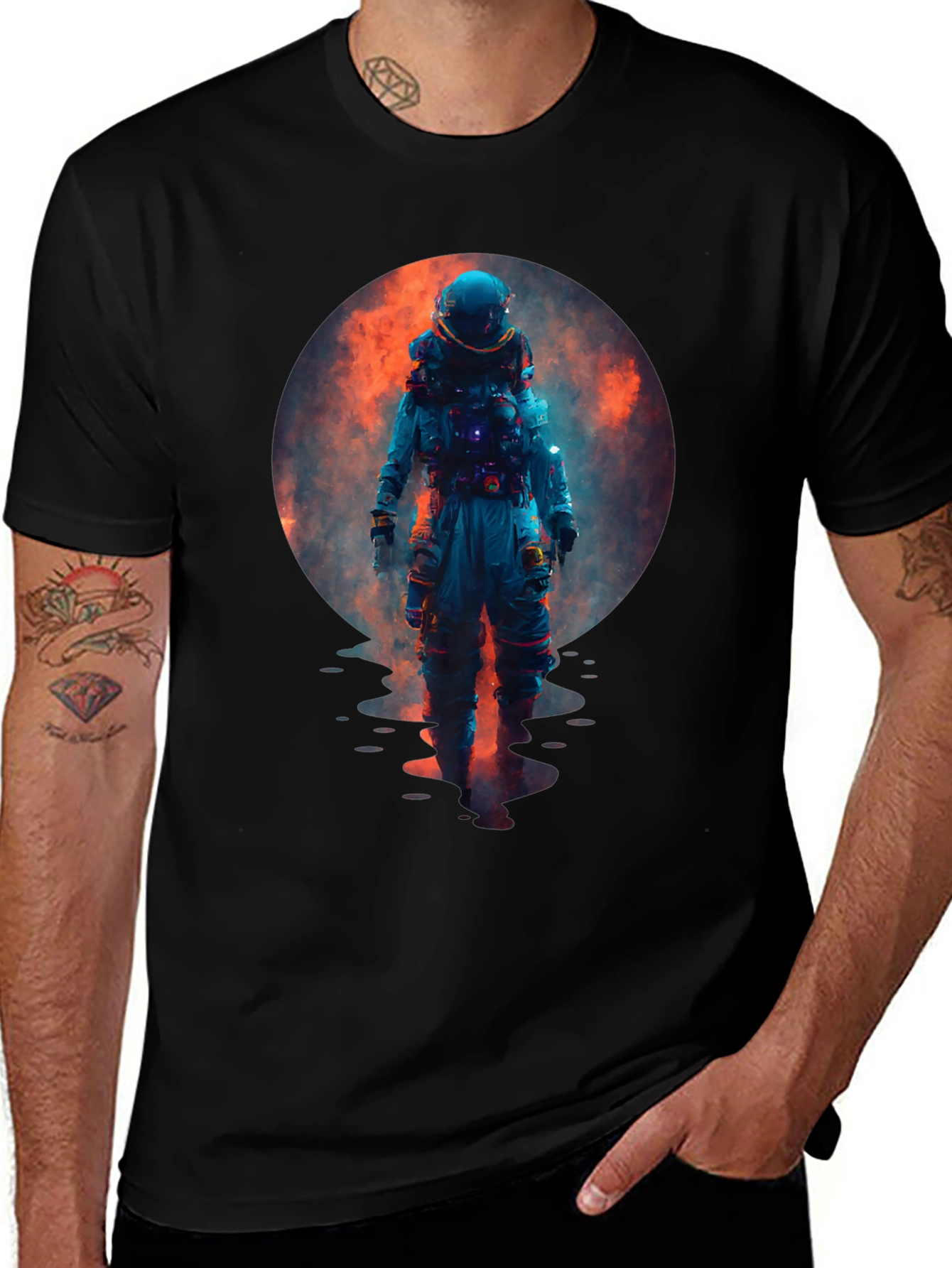 Variant 6 of Astronaut Graphic Tee - Galaxy Dreamin' T-Shirt