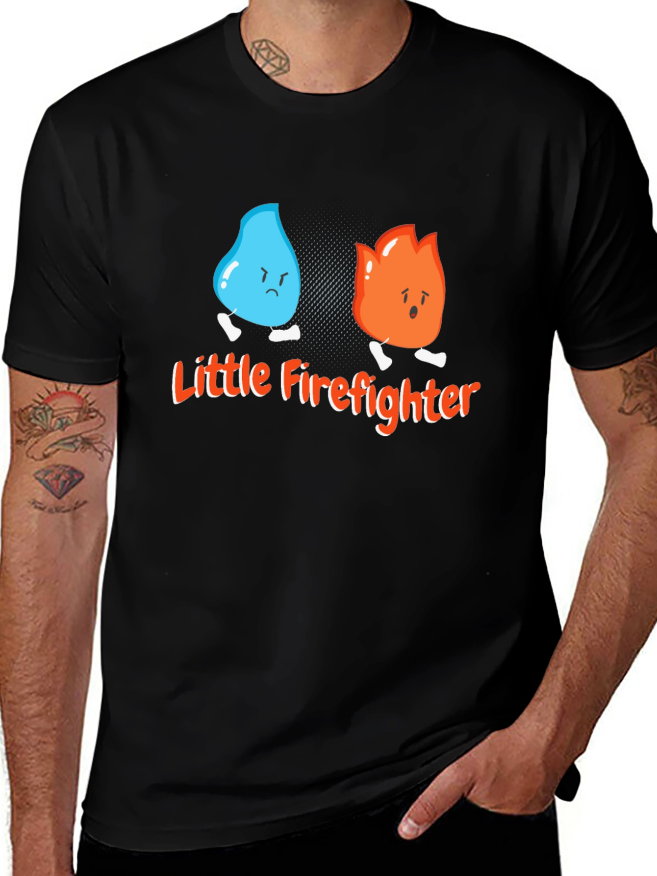 Variant 16 of Little Firefighter Graphic T-Shirt - Unisex Cotton Tee