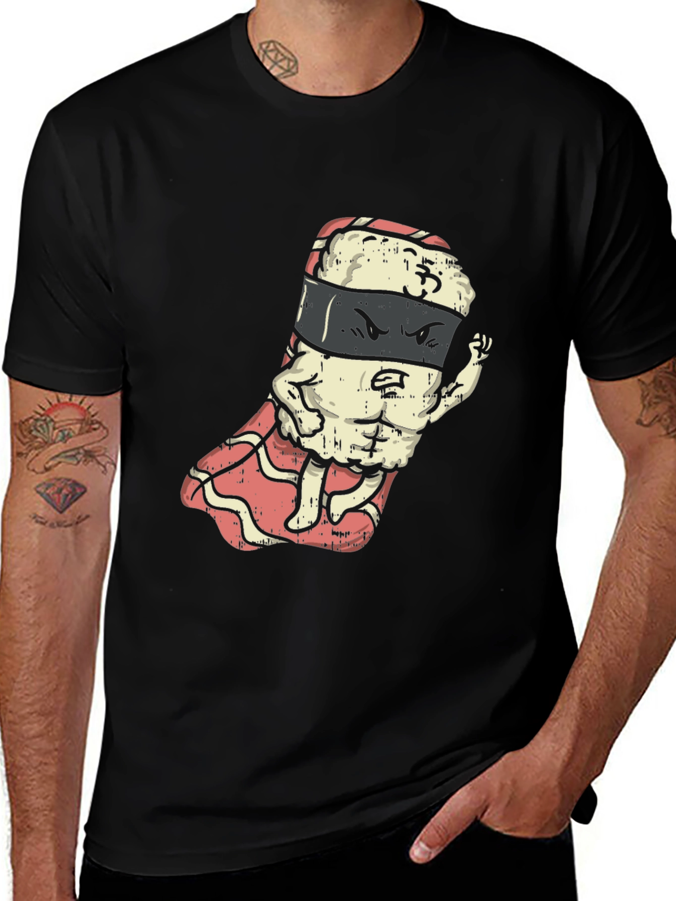 Variant 19 of Sushi Ninja Black T-Shirt