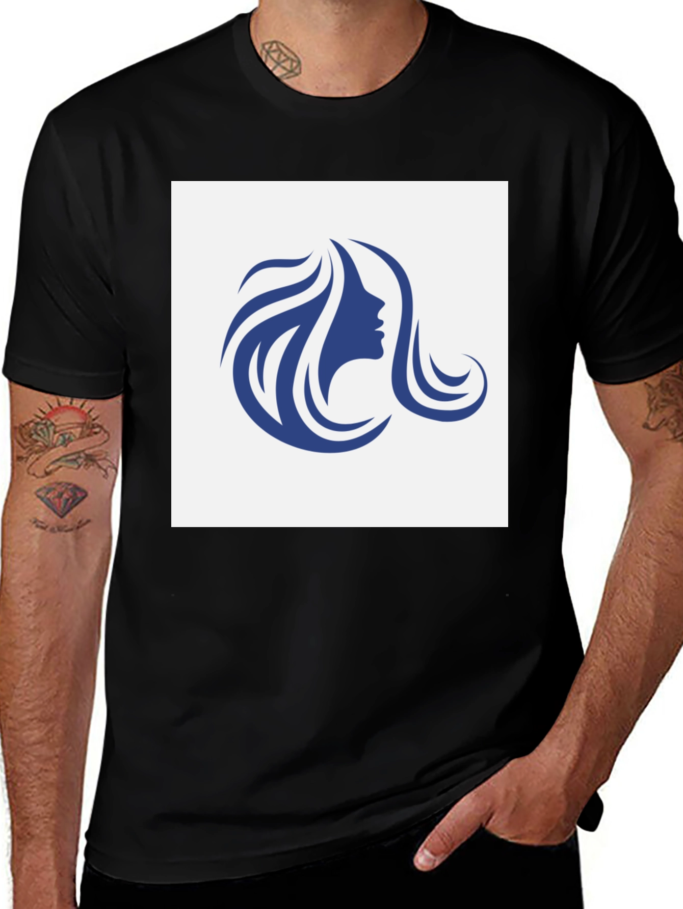 Variant 10 of Elegant Woman Silhouette Graphic T-Shirt