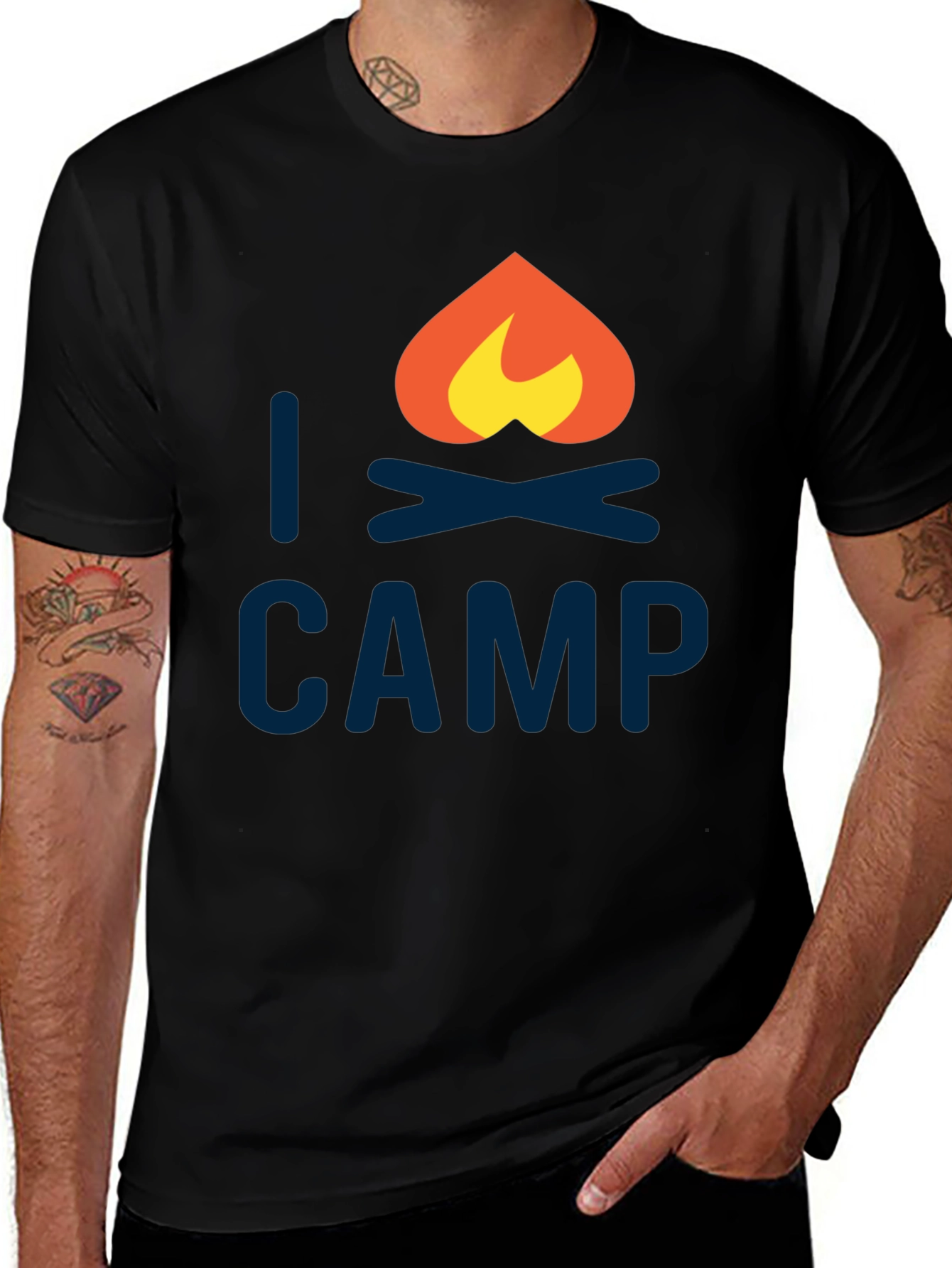 Variant 7 of I Heart Camp Graphic T-Shirt