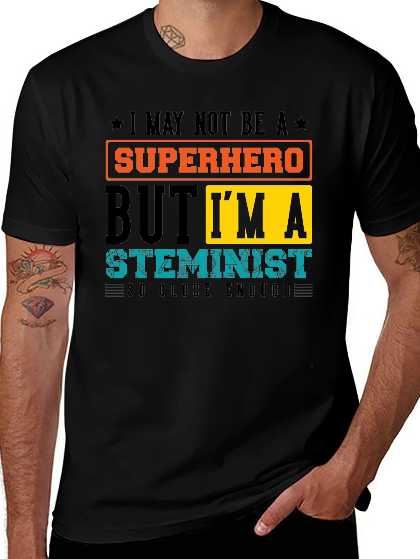 STEMinist Super Hero Graphic T-Shirt