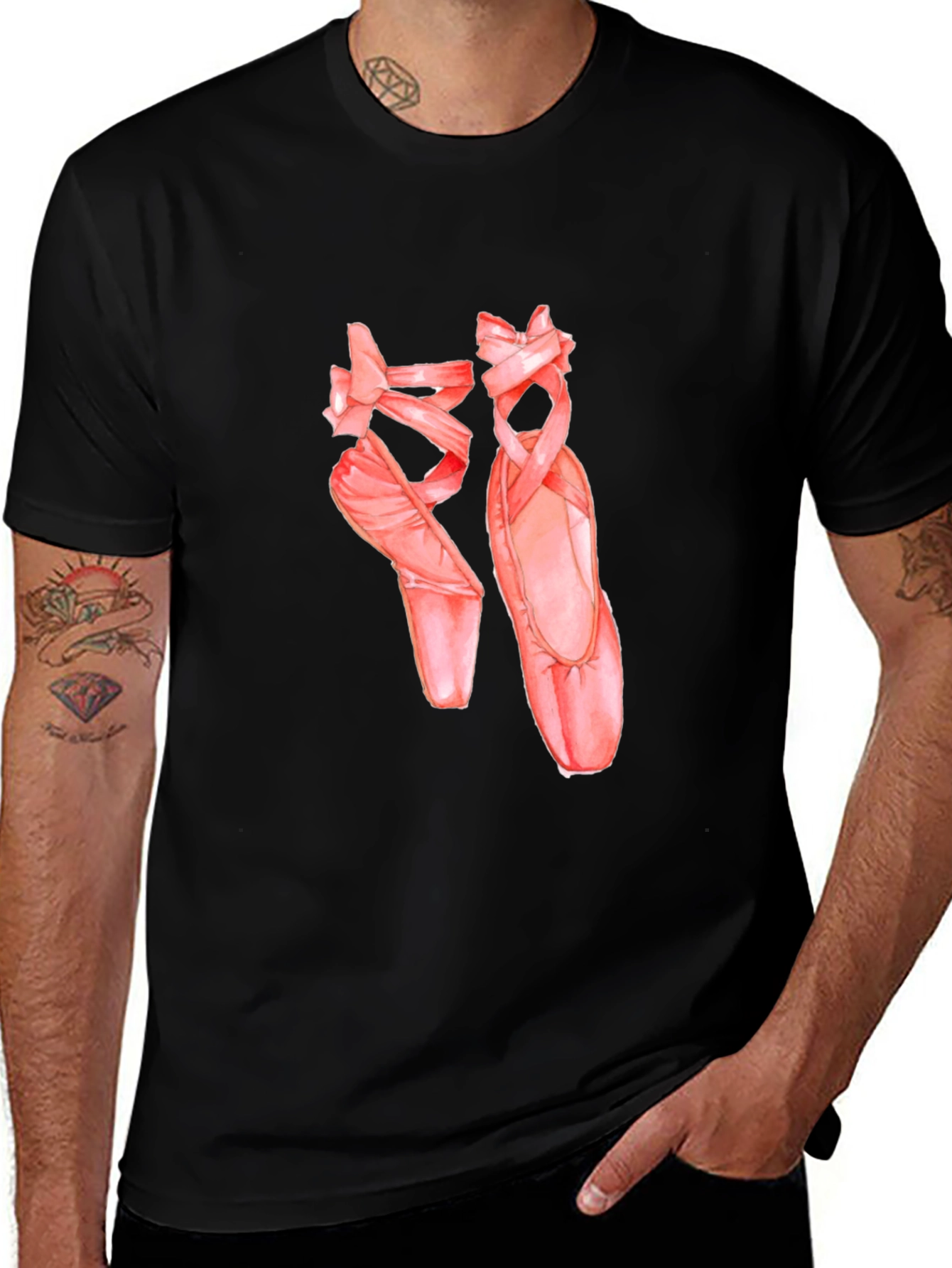 Variant 23 of Ballet Shoes Graphic Tee - Dancer Gift
