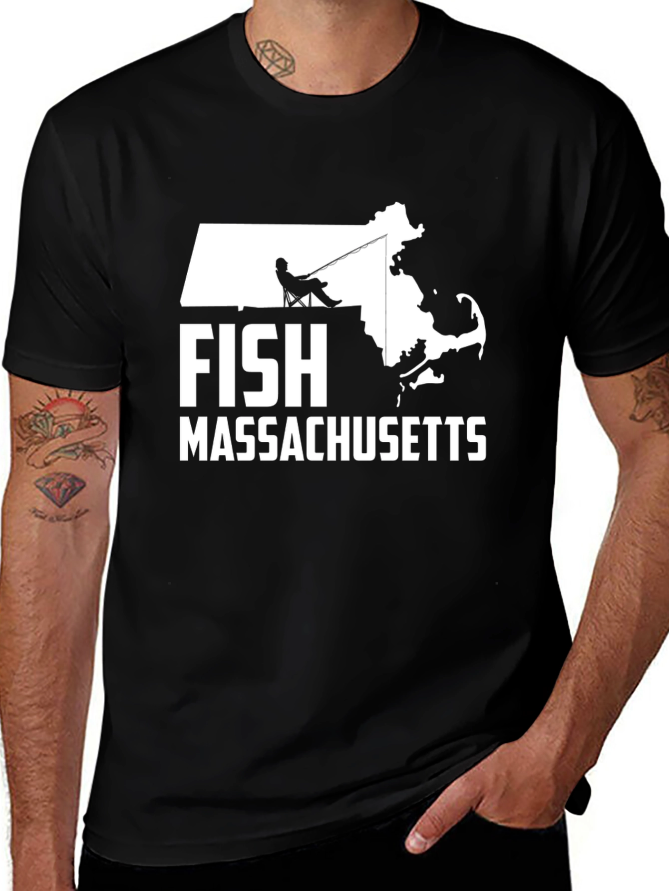 Black Fish Massachusetts Graphic Tee main image