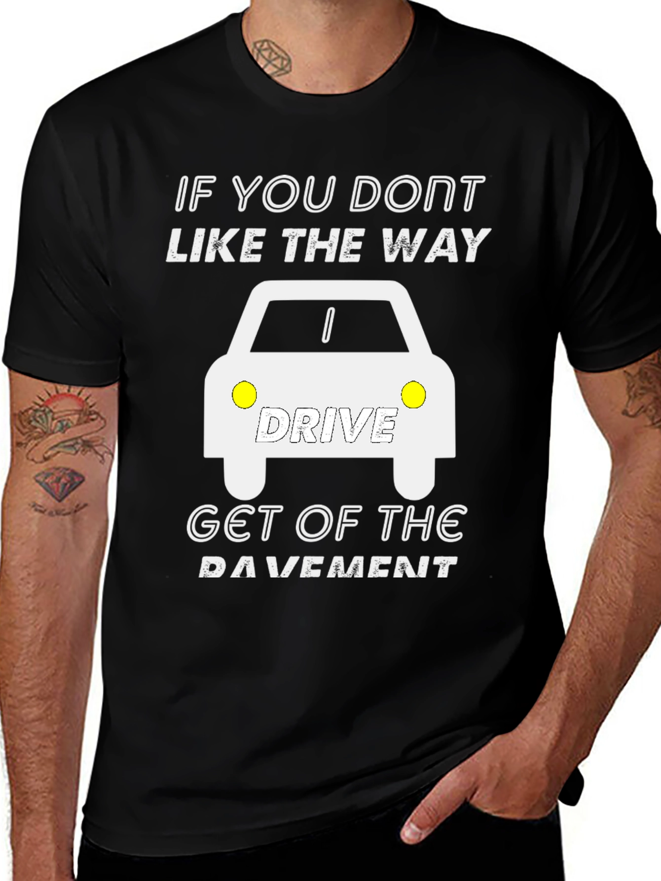 Variant 14 of Funny Driver T-Shirt - "Get off the Pavement" Tee