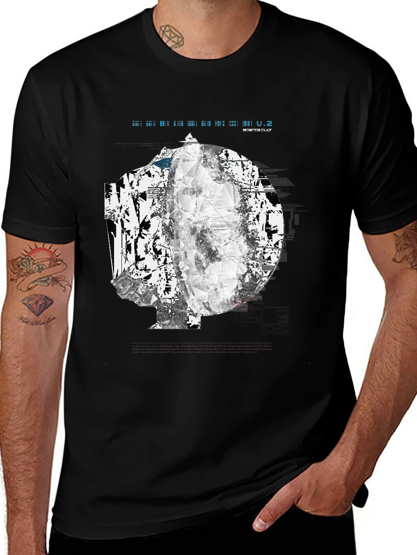 Variant 4 of Abstract Graphic Black T-Shirt