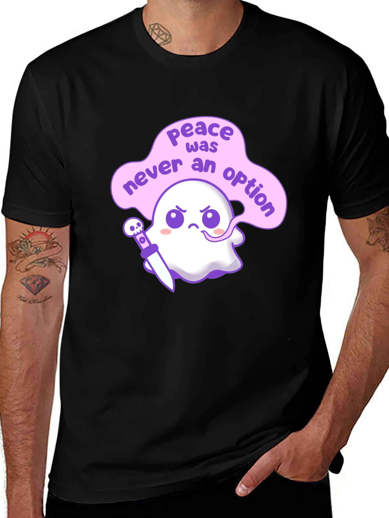 Variant 29 of Peace Was Never an Option Ghost T-Shirt