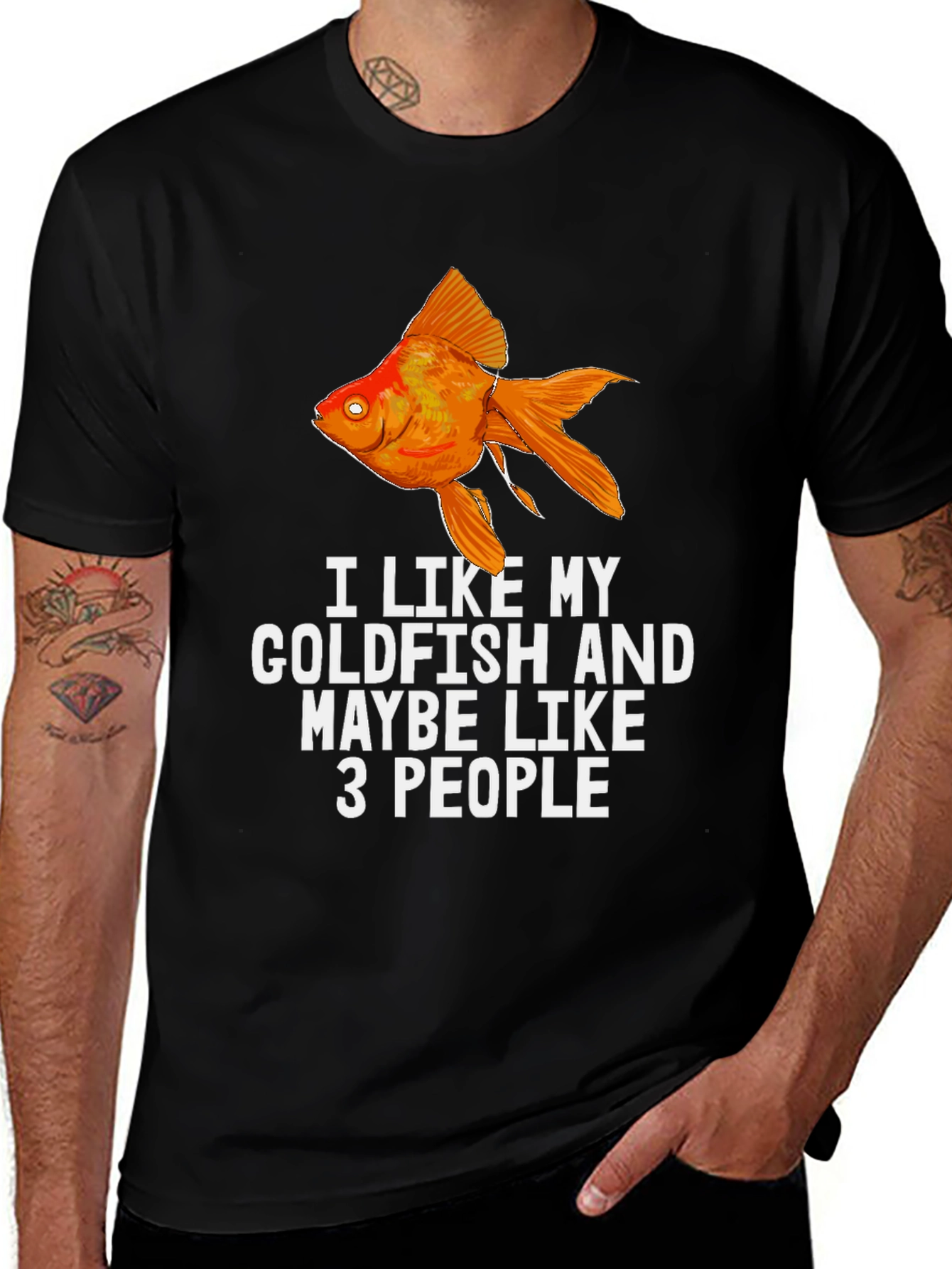 Variant 26 of I Like My Goldfish Graphic Tee