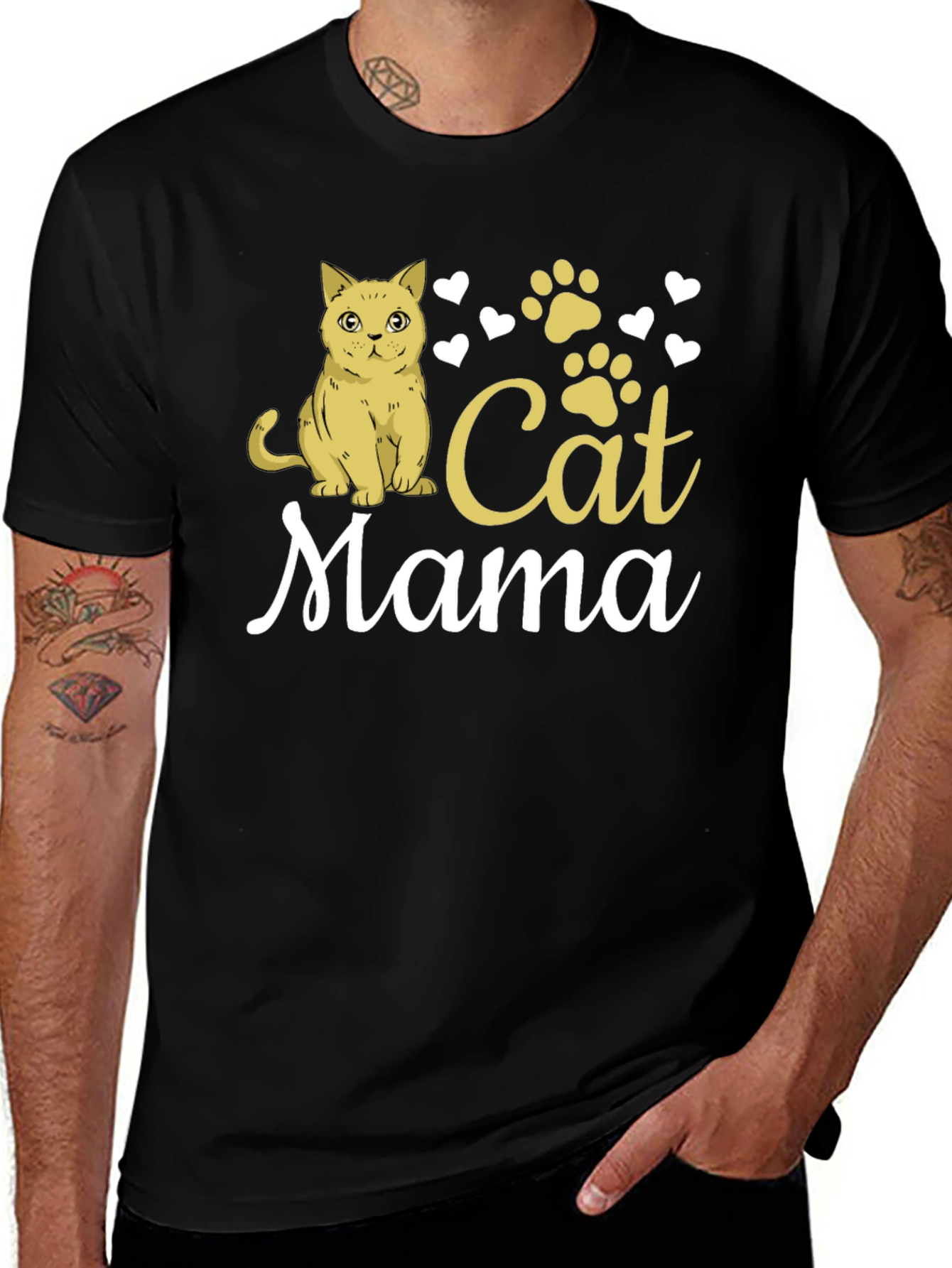 Variant 3 of Cat Mama T-Shirt: Perfect Gift for Cat Lovers