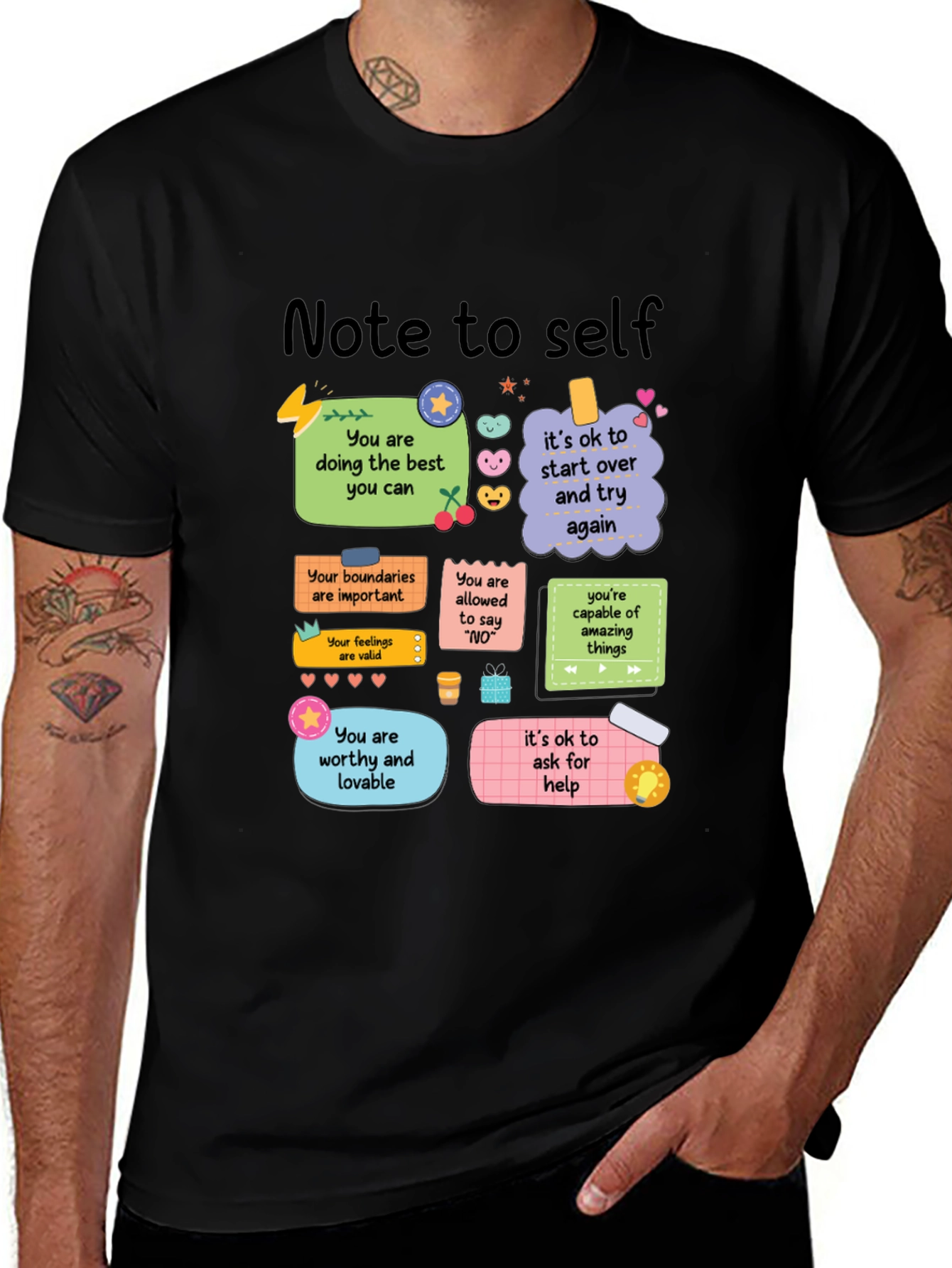 Variant 27 of Note to Self T-Shirt - Positive Affirmations