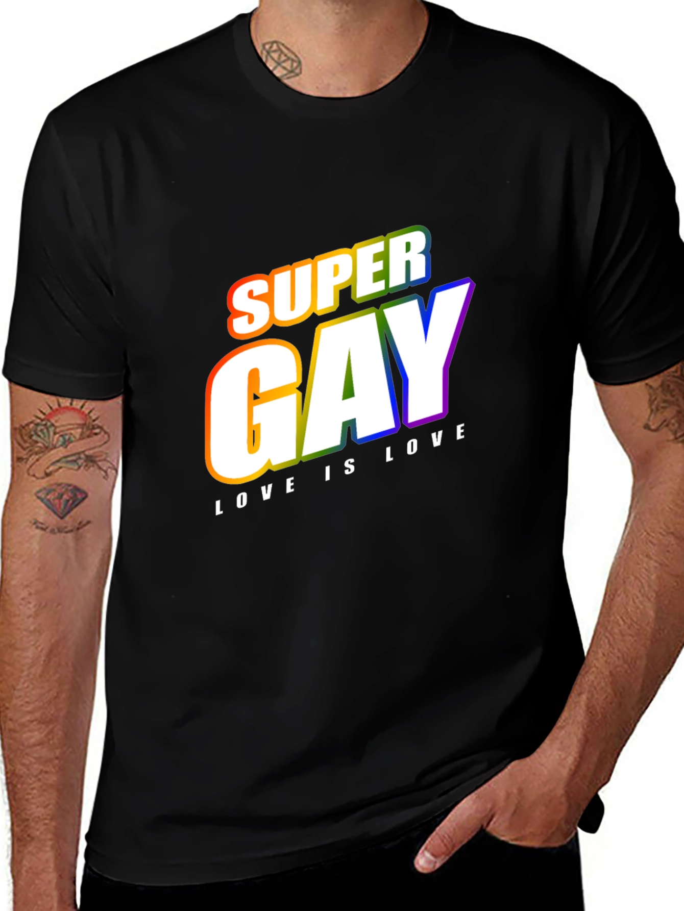 Variant 3 of Super Gay Love is Love Pride T-Shirt