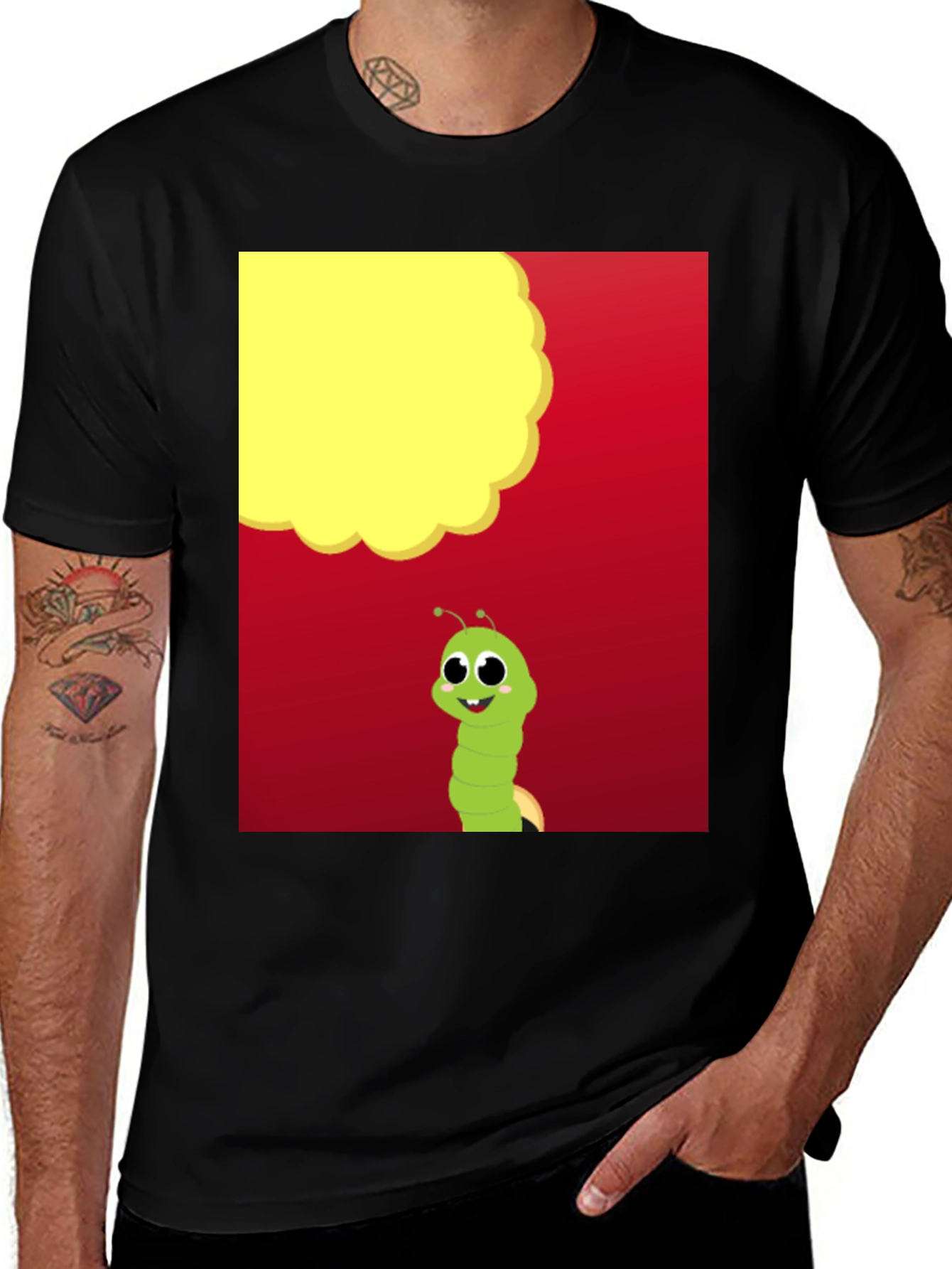 Variant 10 of Cartoon Caterpillar T-Shirt