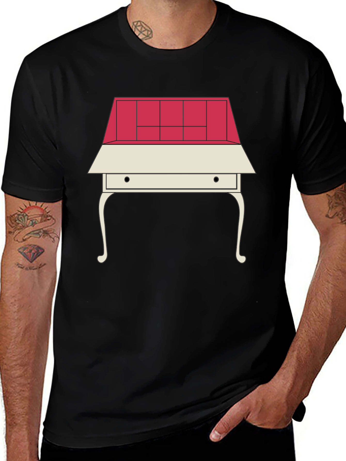 Variant 27 of Vintage Desk Graphic Tee - Stylish & Unique