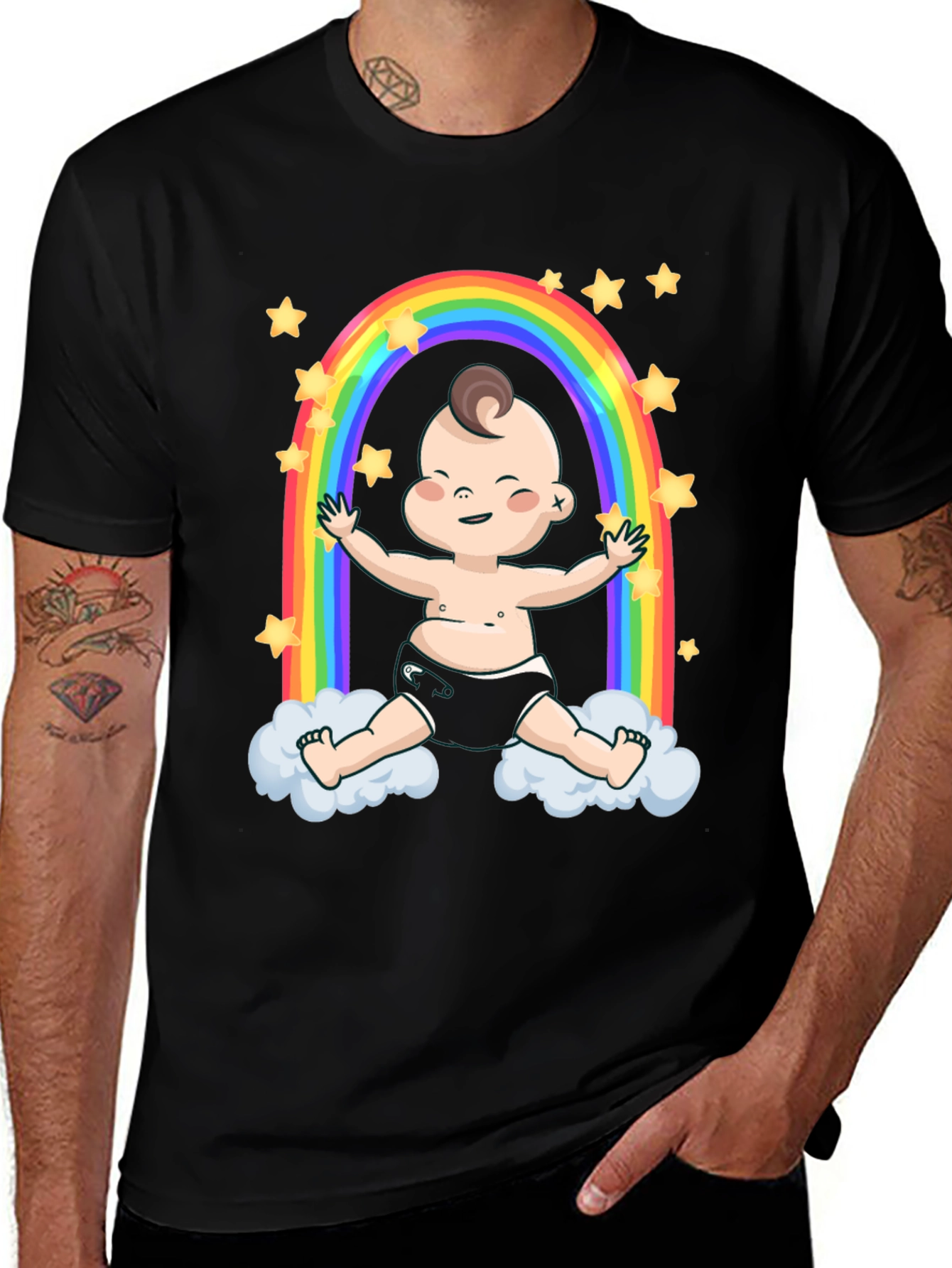 Variant 13 of Rainbow Baby Graphic T-Shirt