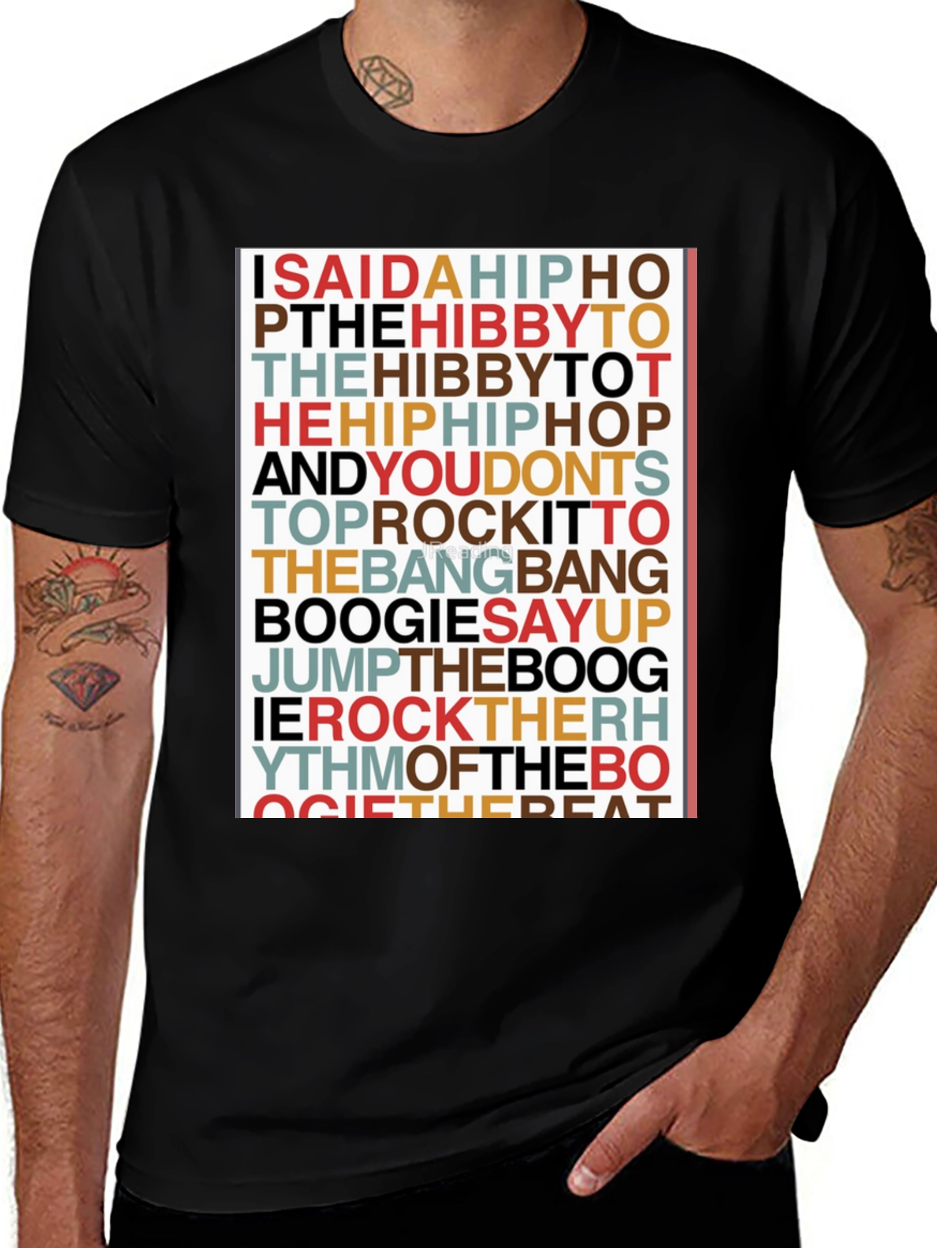 Variant 6 of Retro Hip Hop Lyric T-Shirt