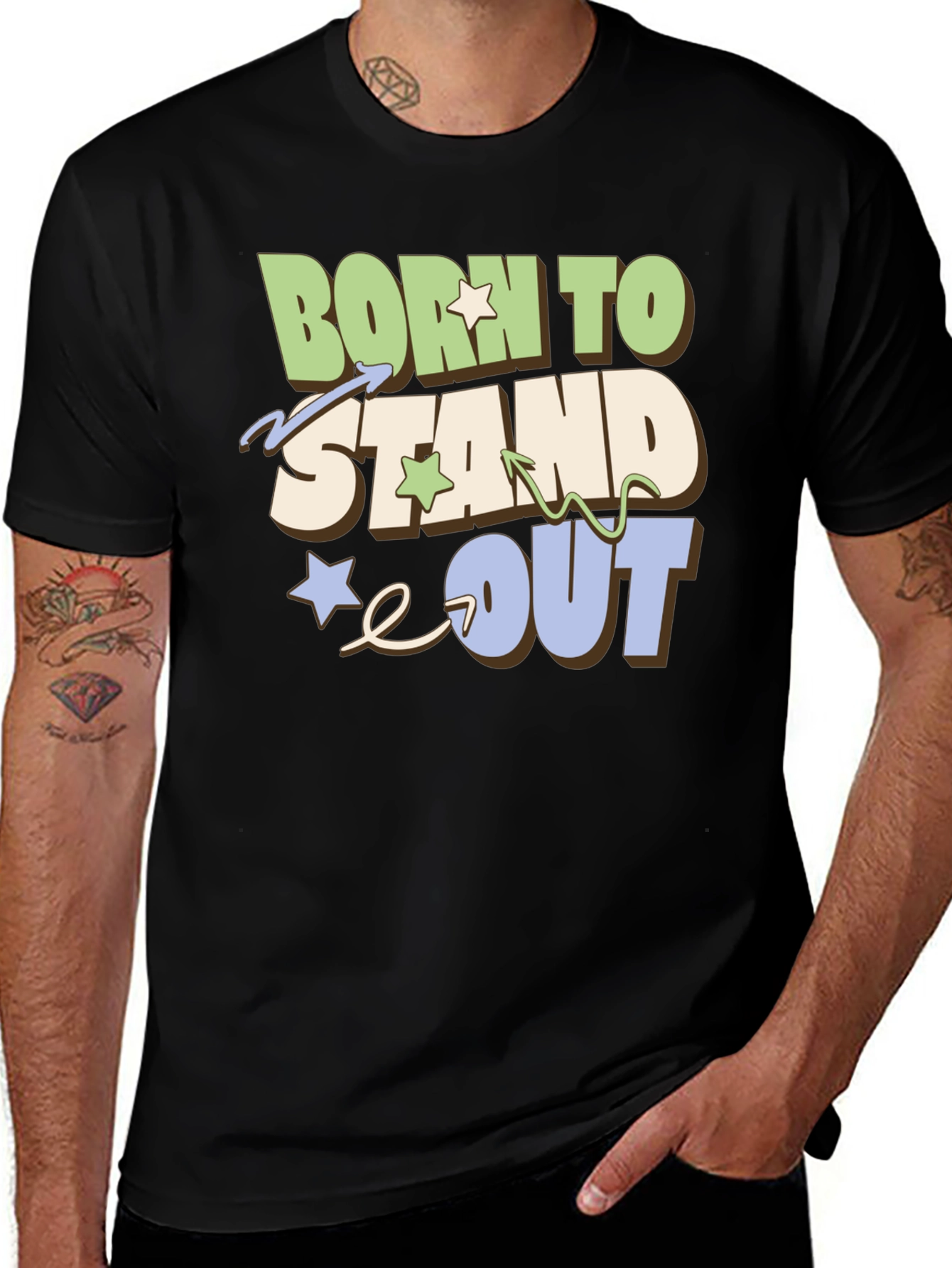 Variant 8 of Born To Stand Out Graphic T-Shirt