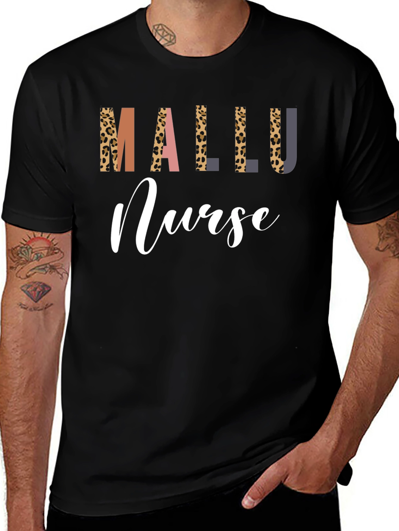 Variant 15 of Mallu Nurse Graphic Tee - Stylish & Comfortable