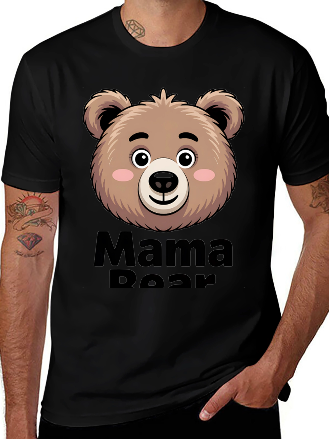 Variant 15 of Mama Bear T-Shirt Cute Bear Face