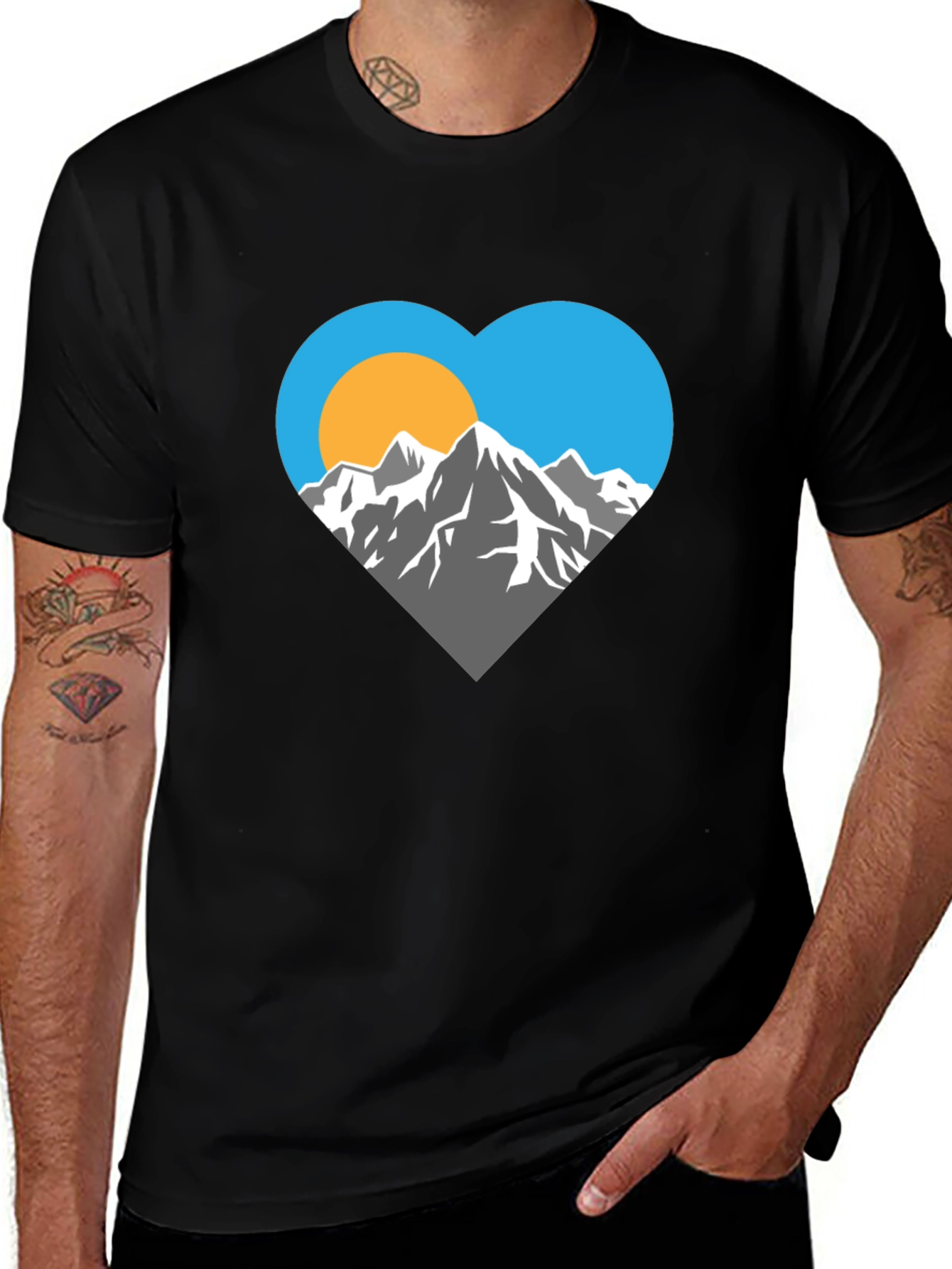 Variant 9 of Mountain Heart Graphic T-Shirt