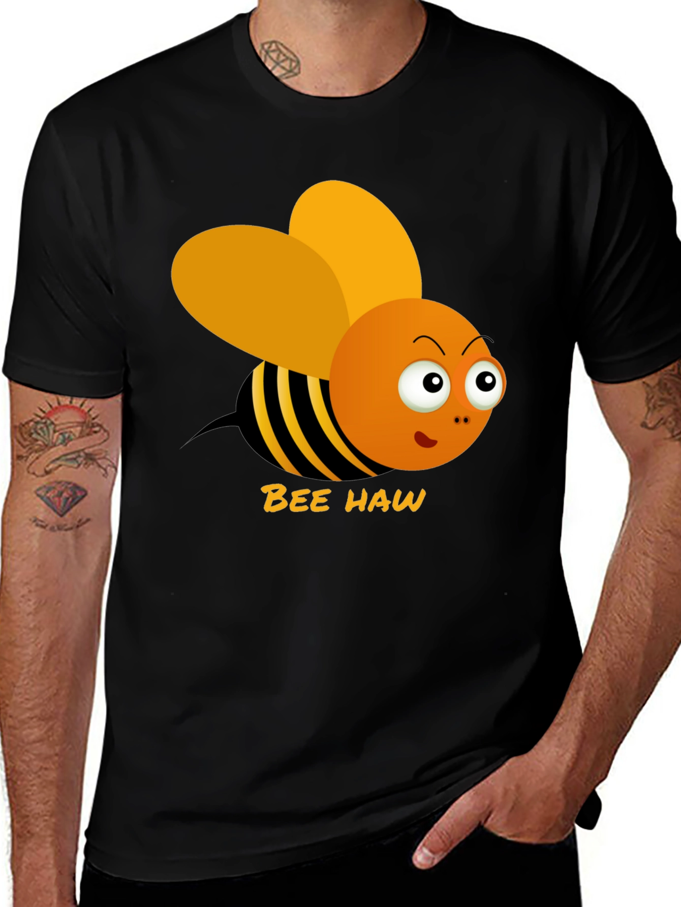 Variant 22 of Bee Haw Funny Graphic T-Shirt