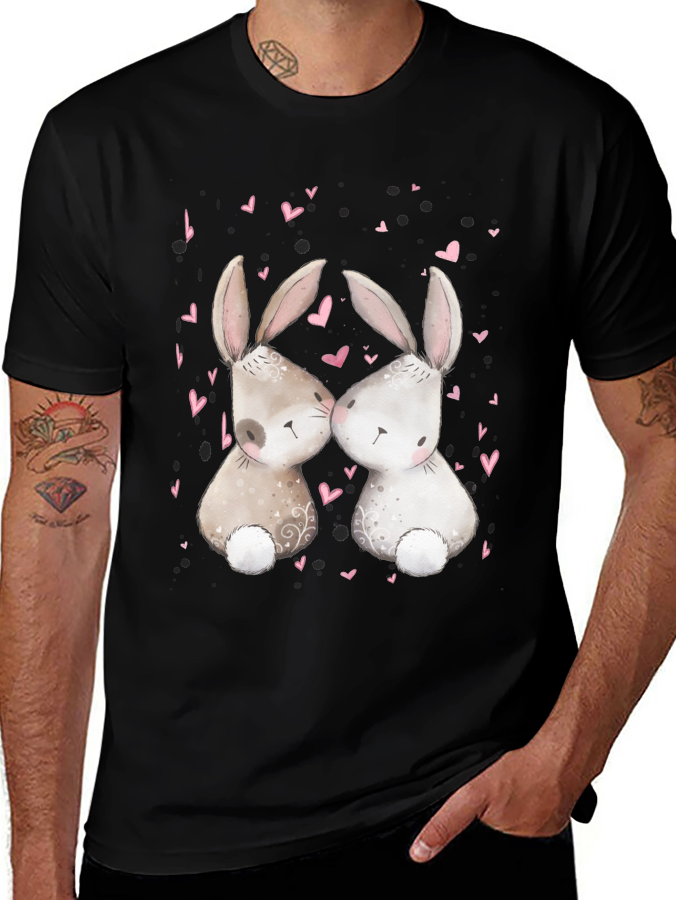 Variant 5 of Cute Bunny Love T-Shirt