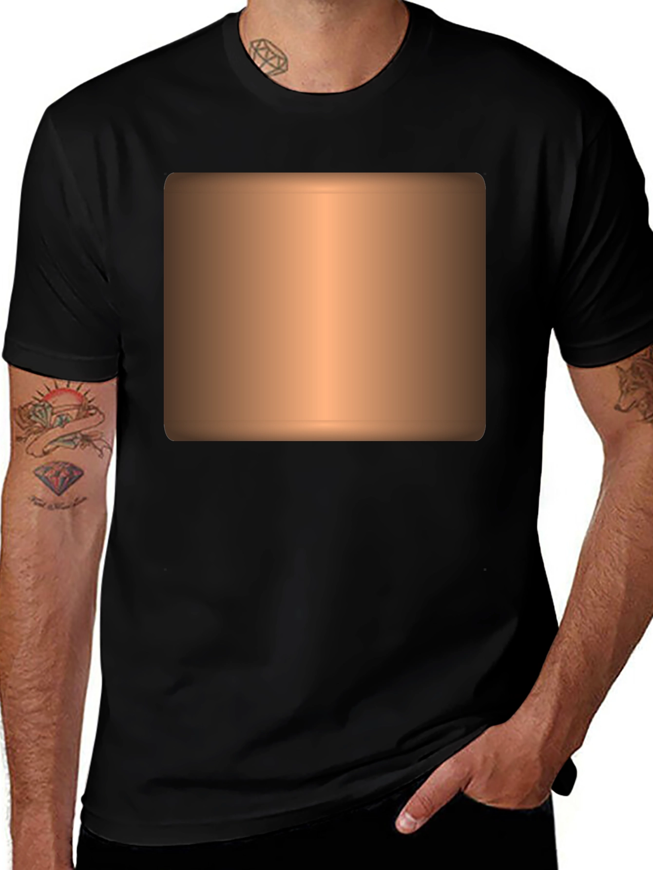 Variant 7 of Men's Black Graphic T-Shirt