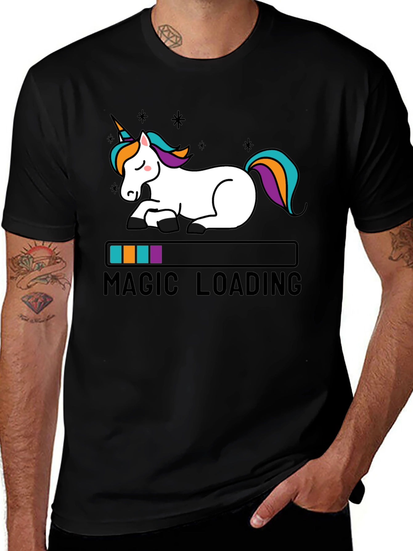Variant 6 of Magic Loading Unicorn Graphic T-Shirt