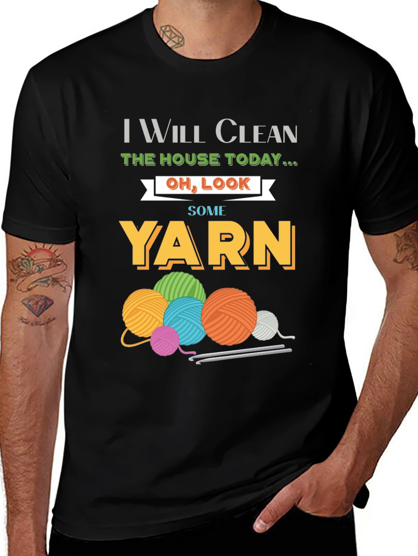Variant 29 of Funny Crochet T-Shirt - Yarn Lover's Tee