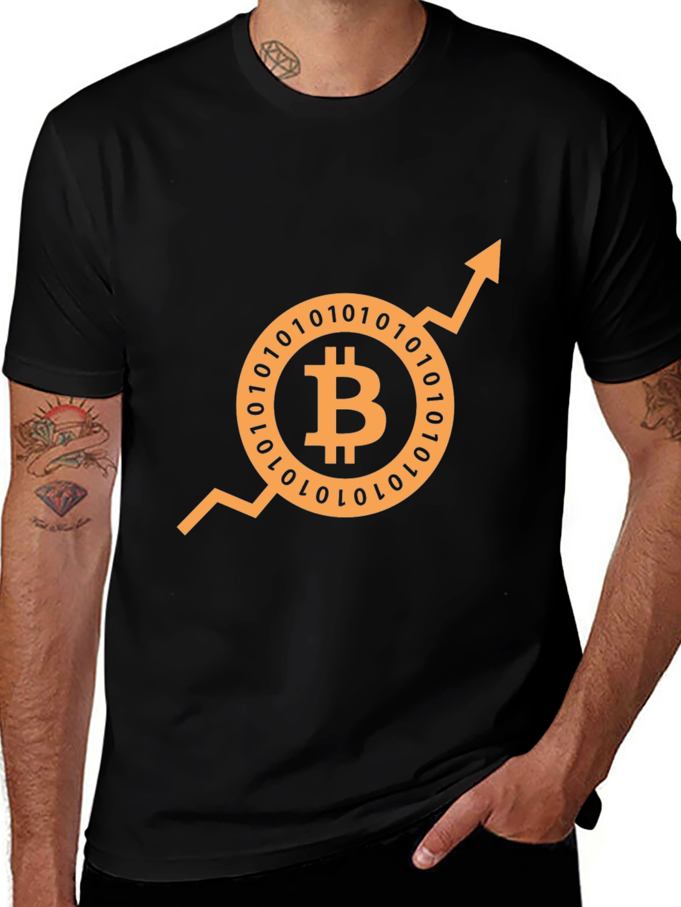 Variant 22 of Bitcoin Crypto T-Shirt - Black Graphic Tee