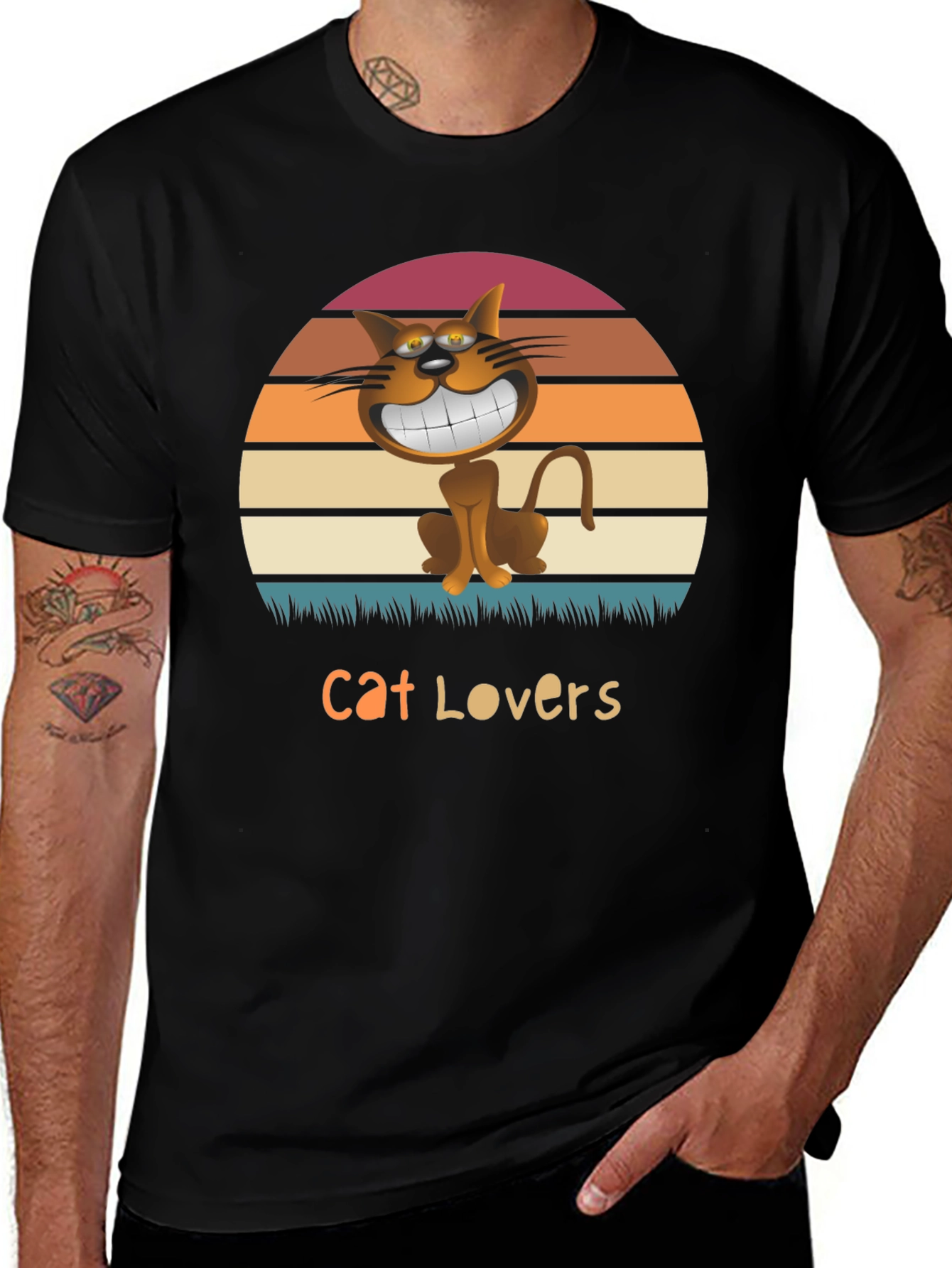 Variant 21 of Cat Lovers Graphic T-Shirt -  Stylish & Fun!