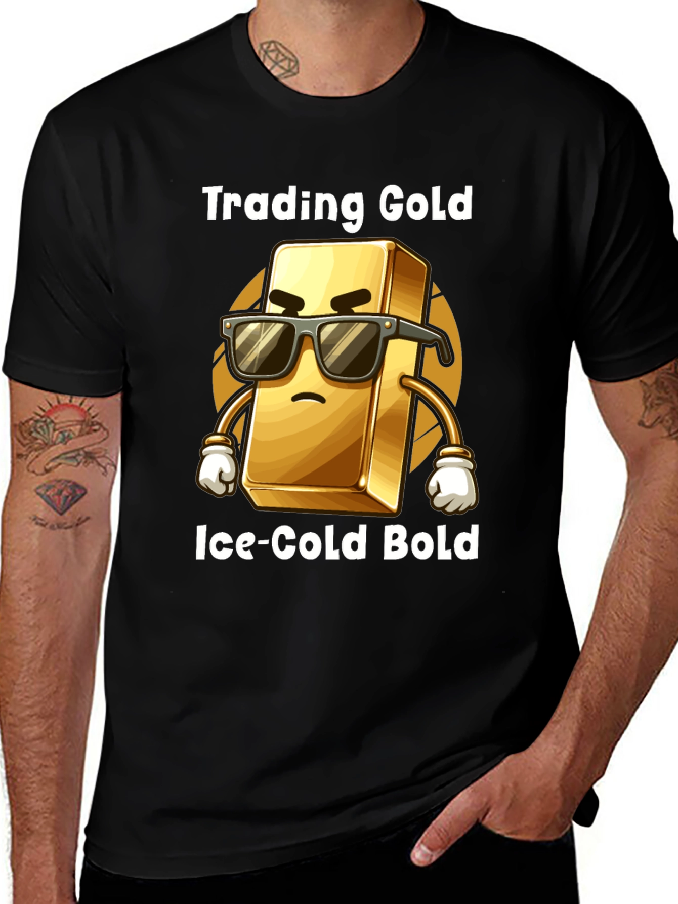Variant 29 of Trading Gold Tee - Ice-Cold Bold Style
