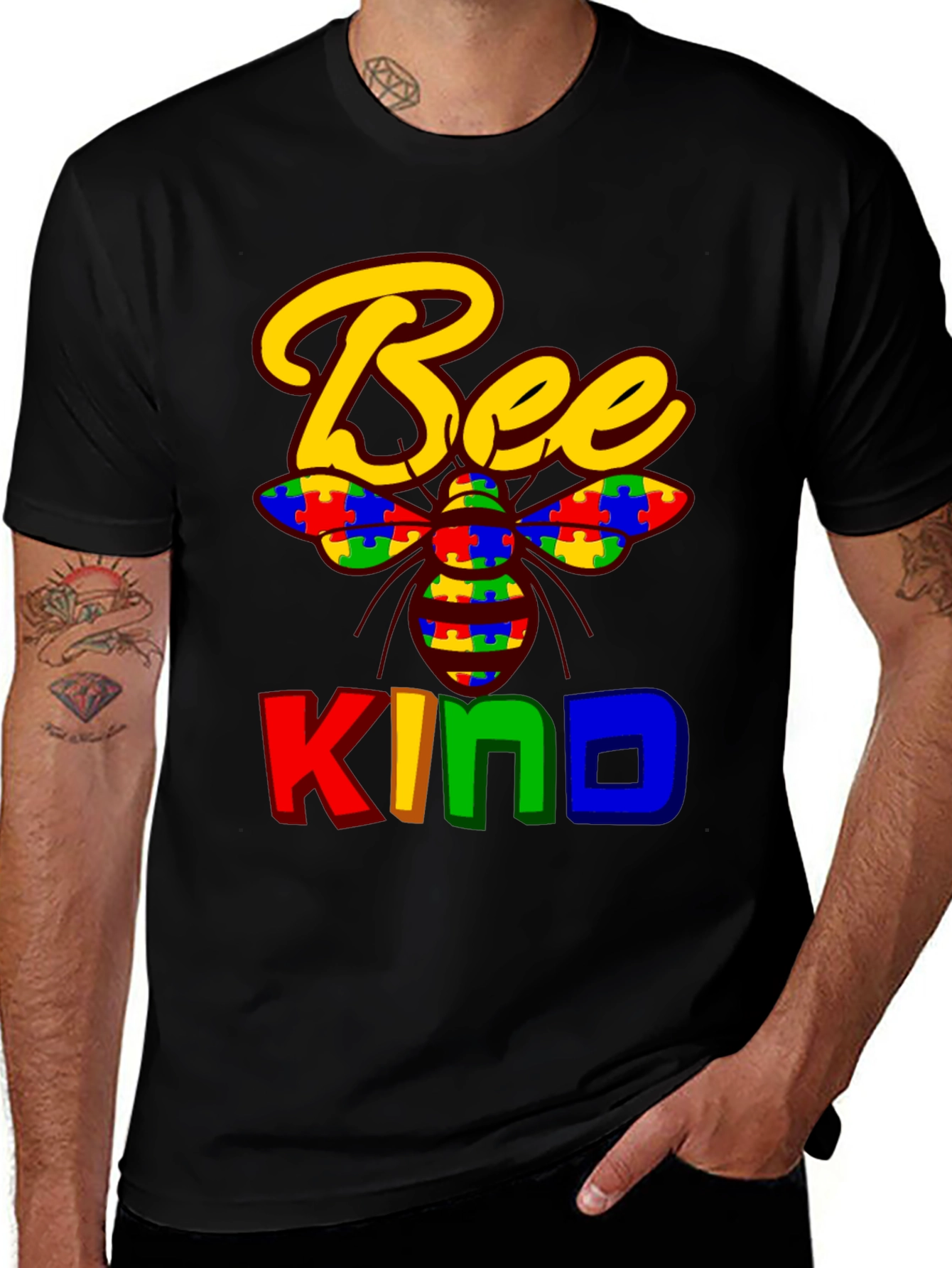 Variant 22 of Bee Kind Autism Awareness T-Shirt