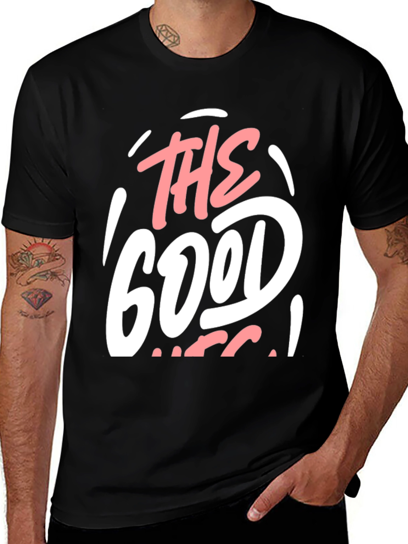 The Good Life Black Graphic Tee