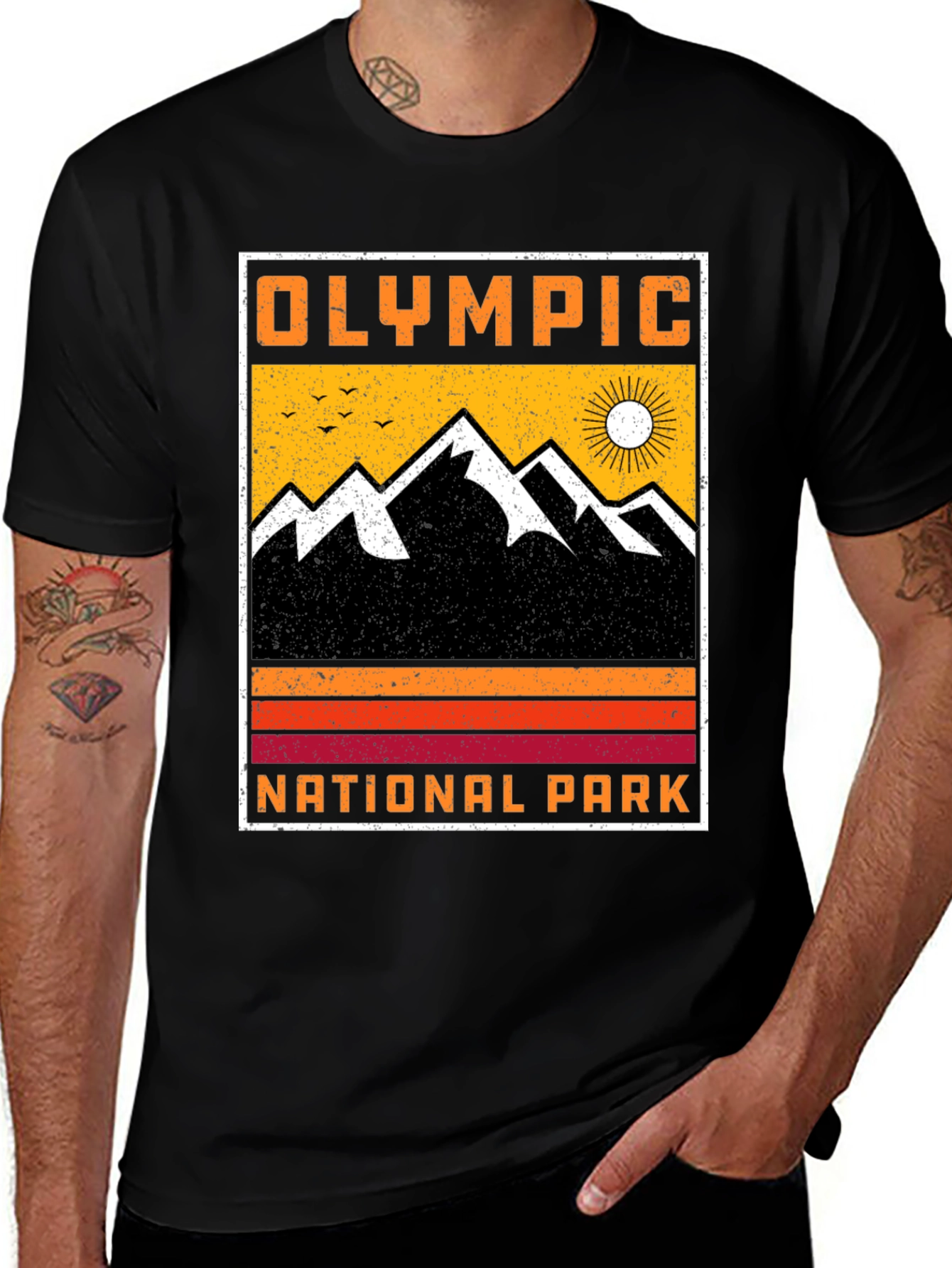 Variant 29 of Olympic National Park T-Shirt Vintage Style