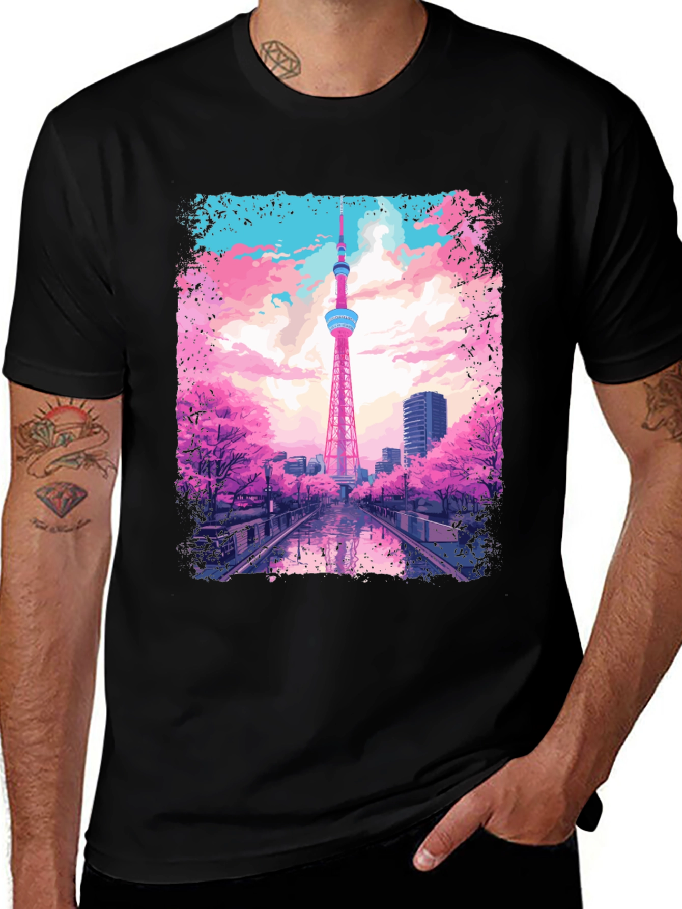 Tokyo Tower Sakura T-Shirt