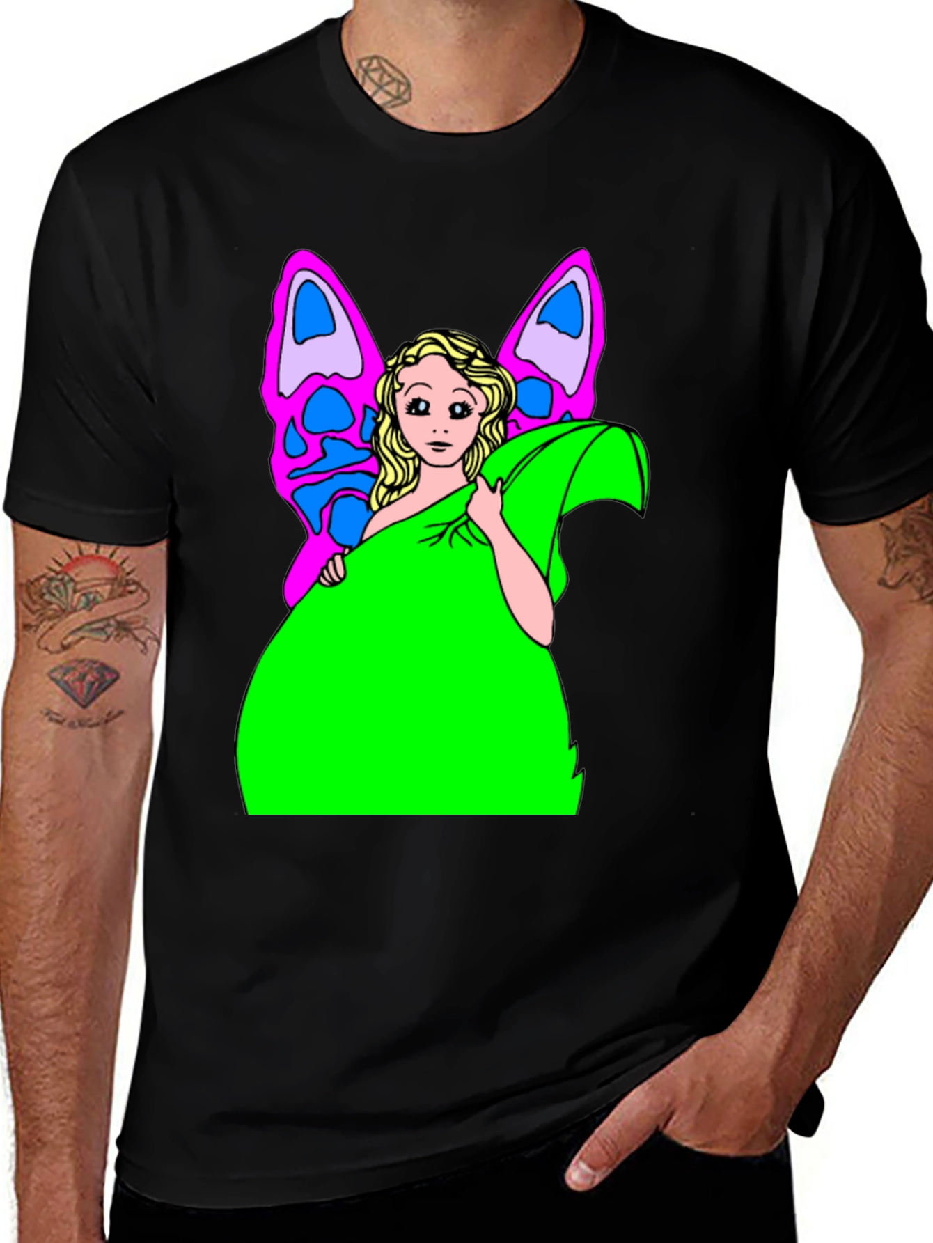 Variant 19 of Butterfly Fairy Graphic Tee - Novelty T-Shirt