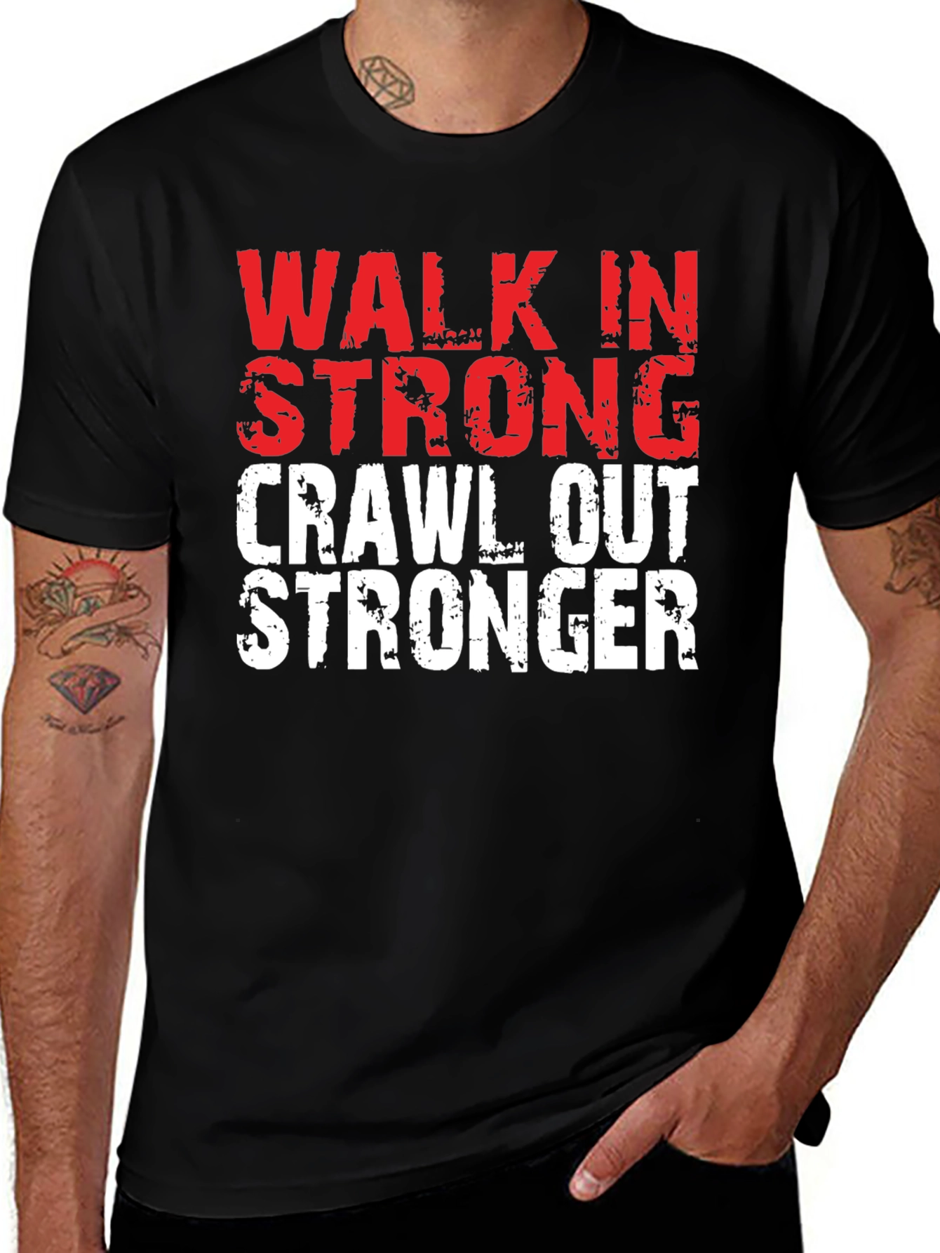 Variant 18 of Walk In Strong Graphic Tee