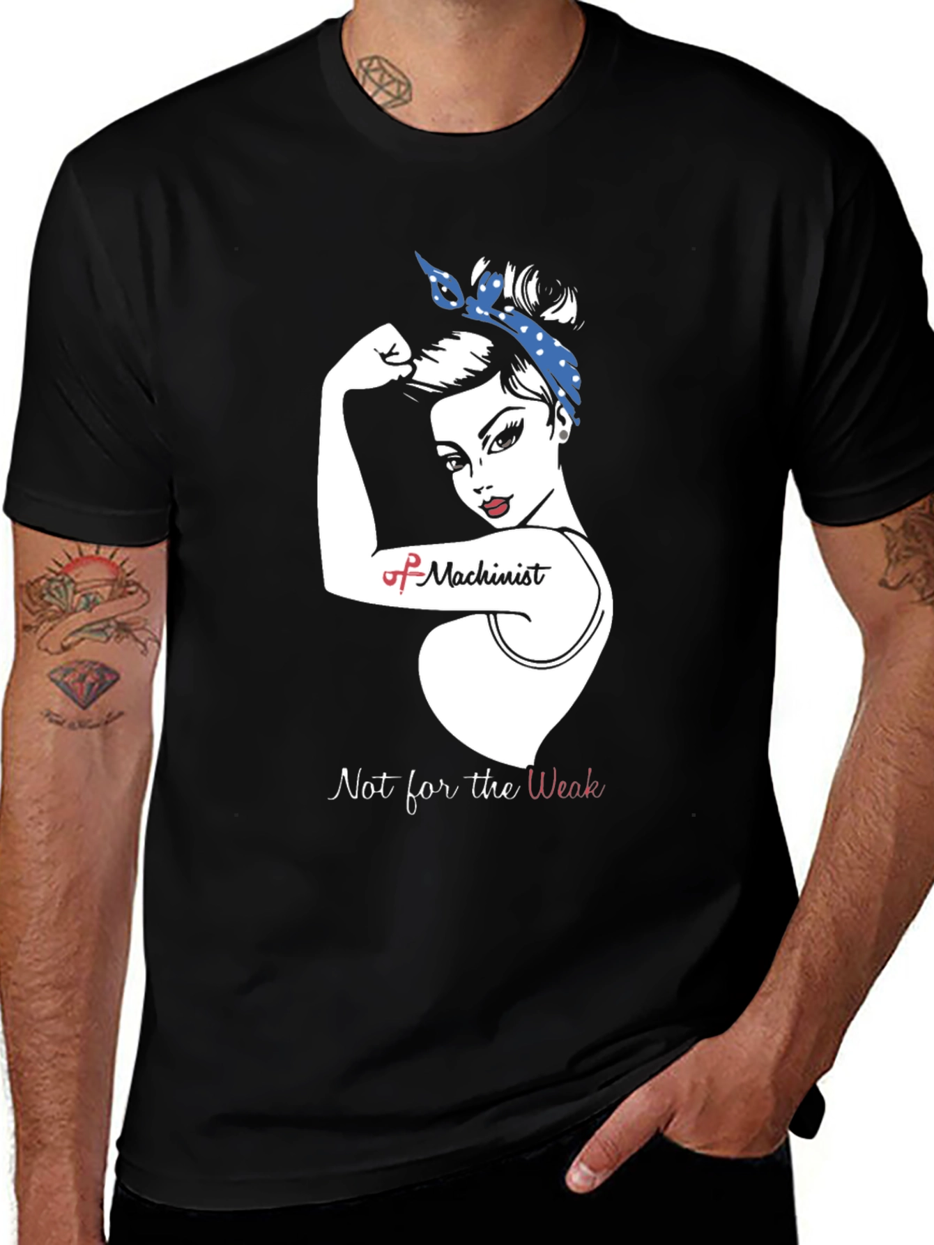 Machinist Woman Power T-Shirt - "Not for the Weak"