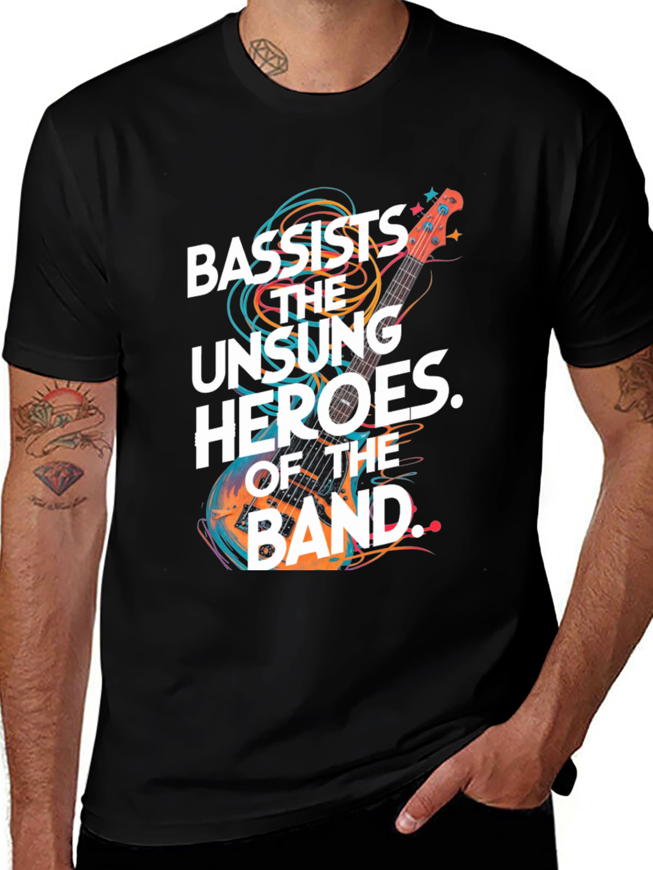 Variant 8 of Bassist Unsung Hero Graphic Tee