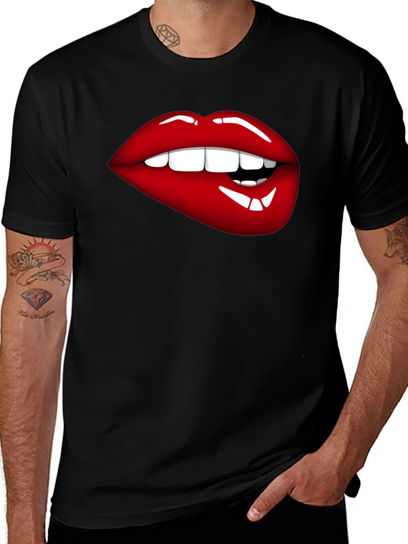 Lips Graphic T-Shirt - Bite Me Tee