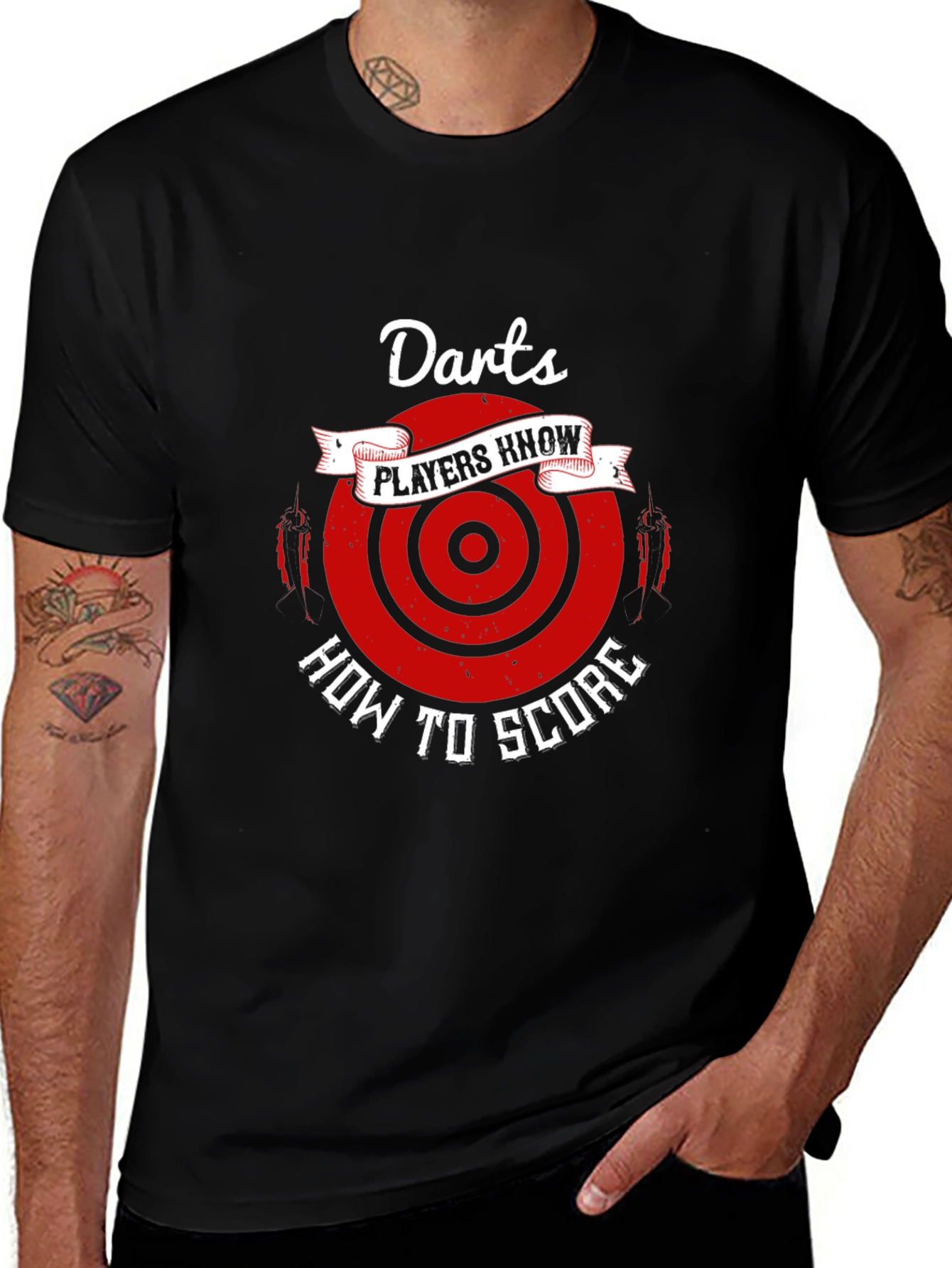 Variant 17 of Darts Players How to Score T-Shirt
