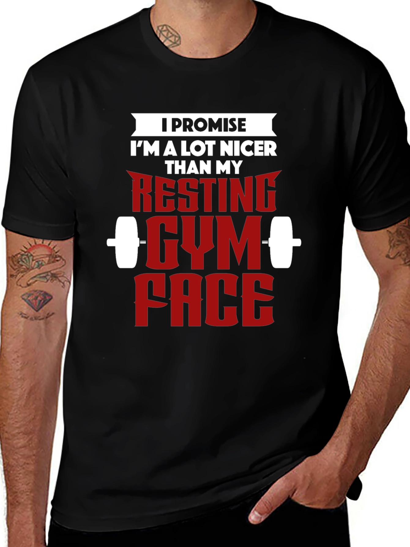 Variant 6 of Funny Gym T-Shirt - Resting Gym Face